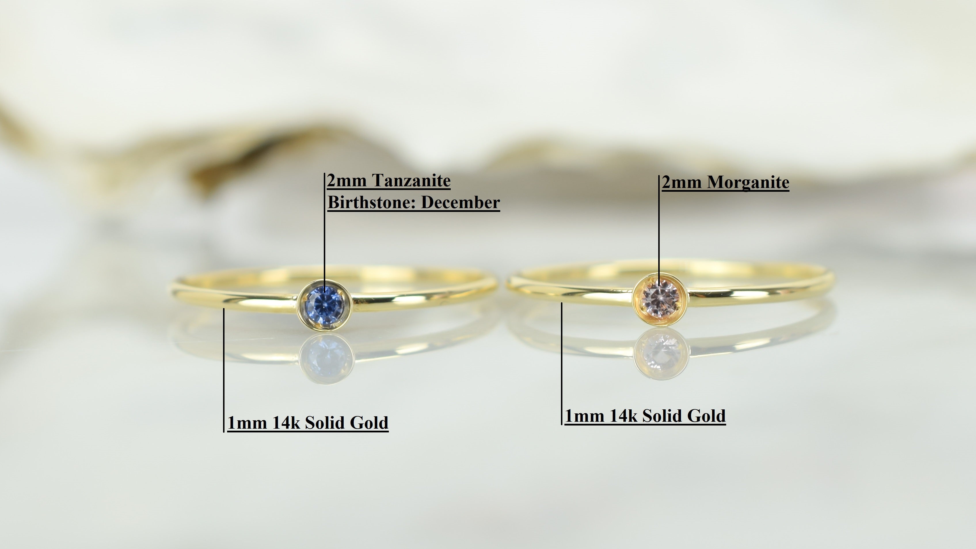 aanschruifring 14k tanzaniet, ring goud tanzaniet, blauwe ring goud