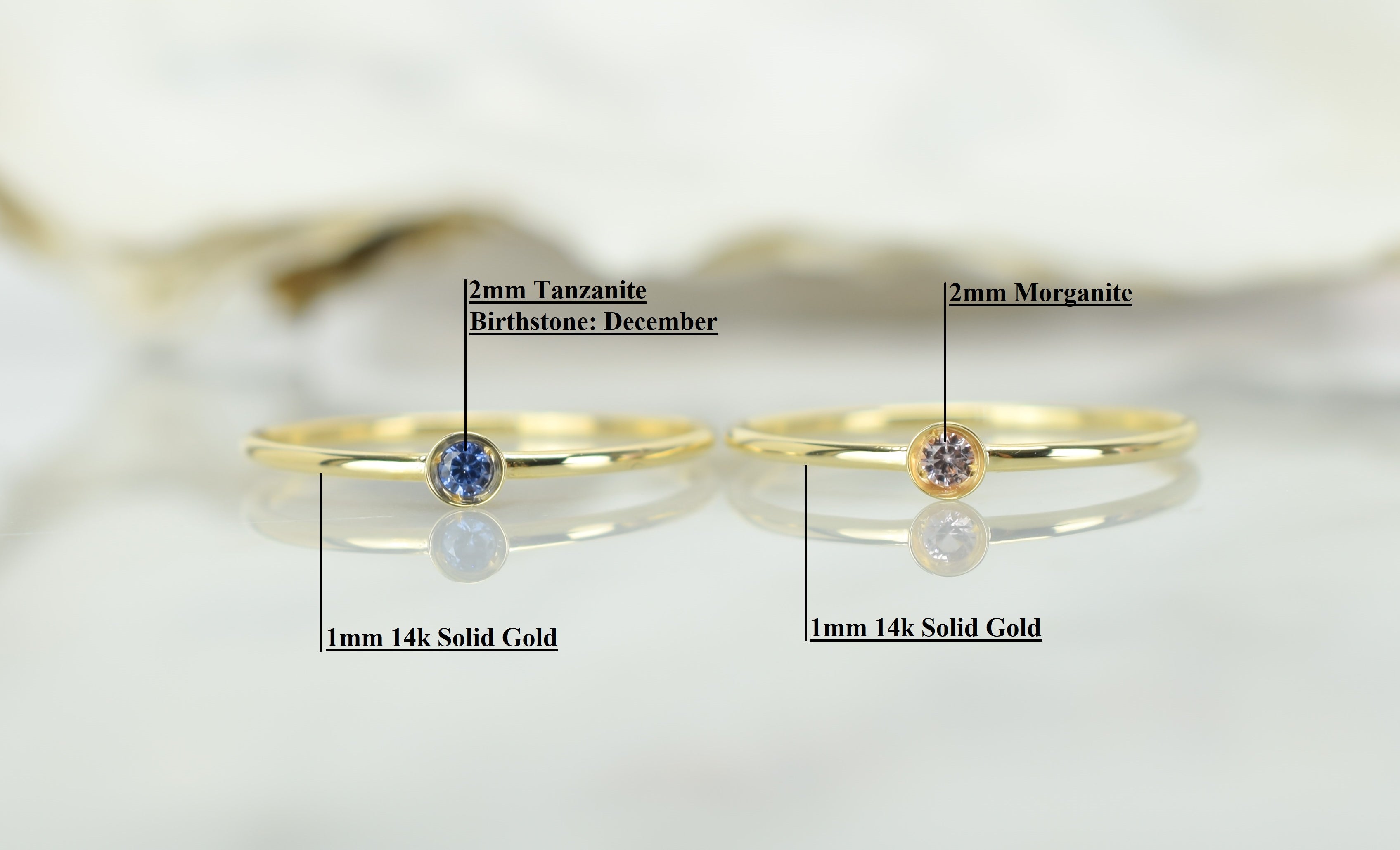 aanschruifring 14k tanzaniet, ring goud tanzaniet, blauwe ring goud