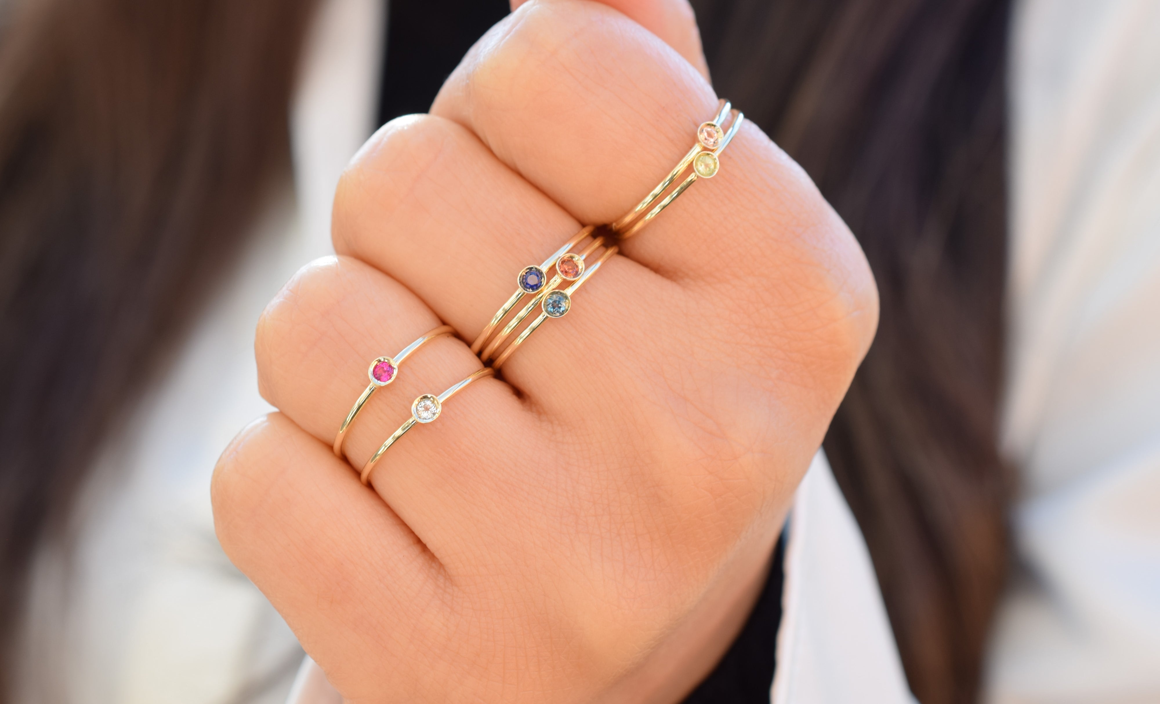 aanschruifring 14k tanzaniet, ring goud tanzaniet, blauwe ring goud