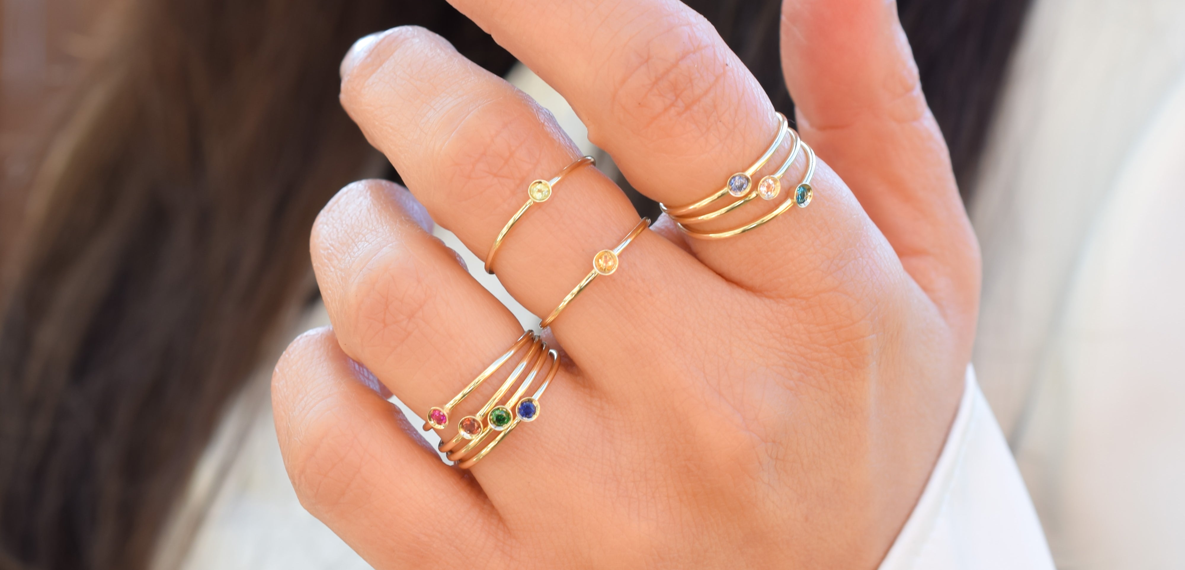 aanschruifring 14k tanzaniet, ring goud tanzaniet, blauwe ring goud