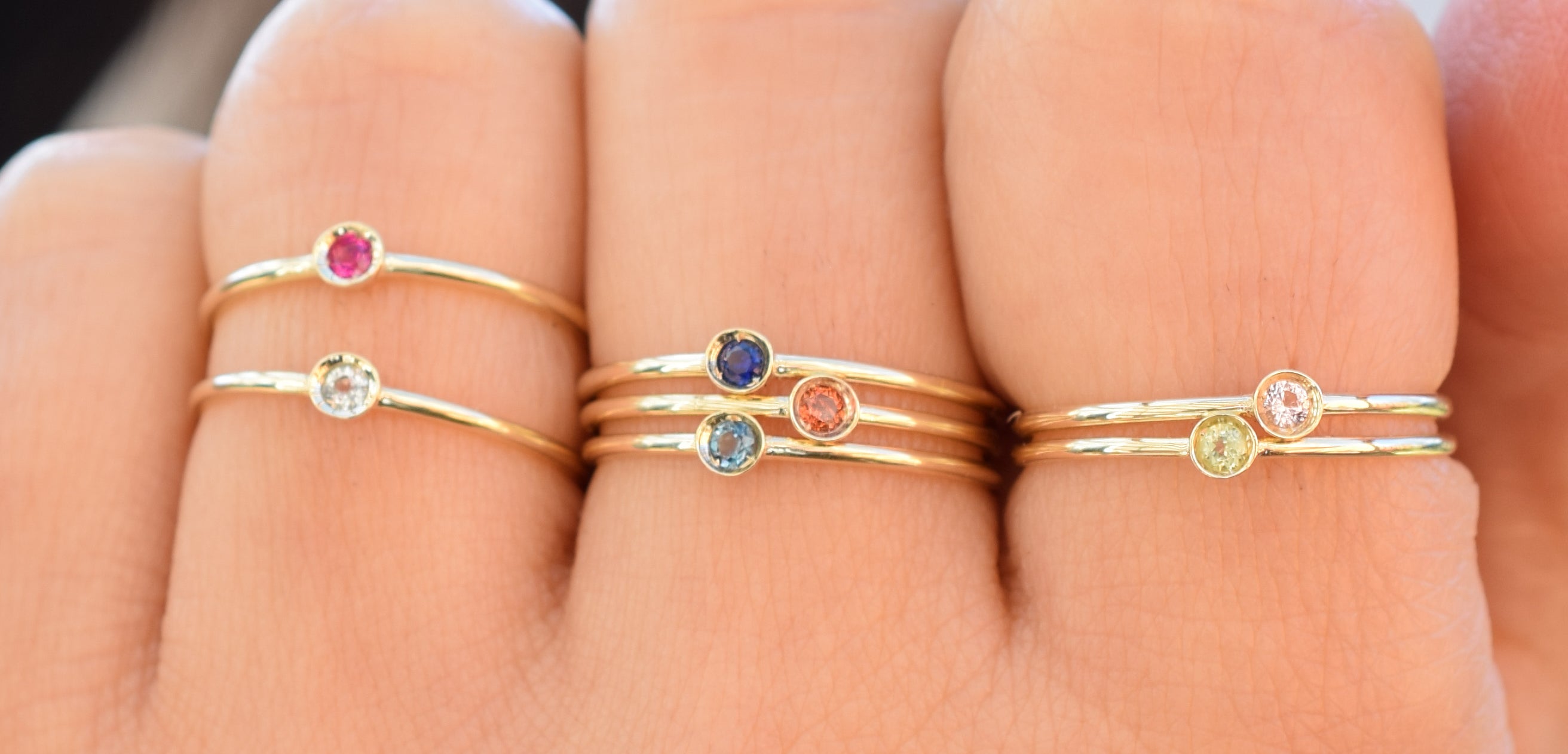 aanschruifring 14k tanzaniet, ring goud tanzaniet, blauwe ring goud
