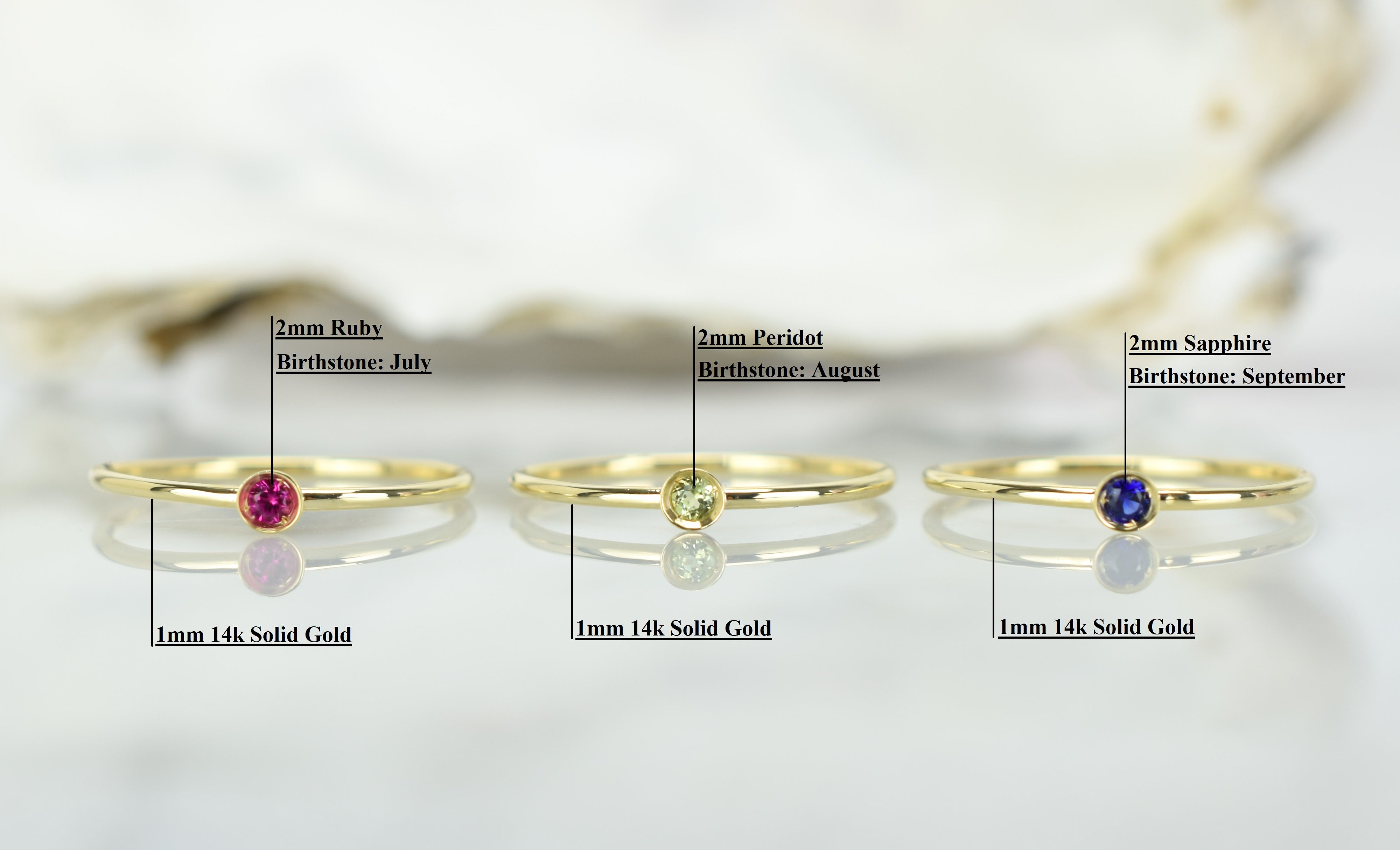 Peridoot ring, gouden peridoot ring, aanschuifring goud, 14k goud ring groene steen