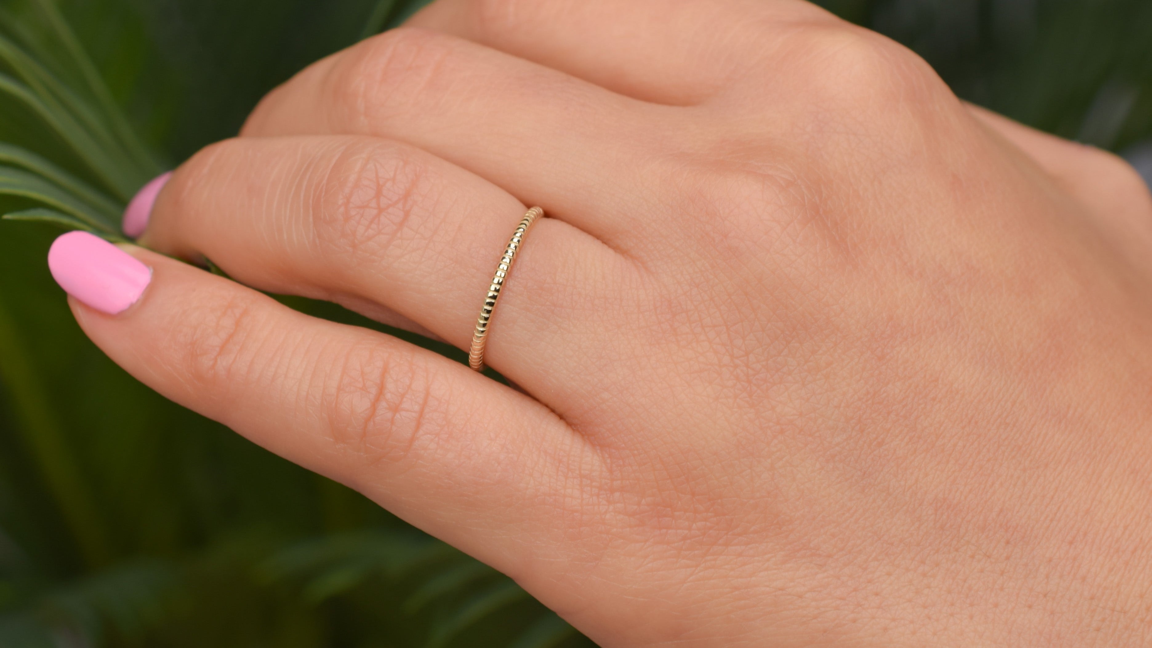 Aanschuifring, ronde ring, 14k gouden ring, subtiele ring, 14k ring, 585 gouden ring, ribbel ring, stacking ring, gouden ribbel ring