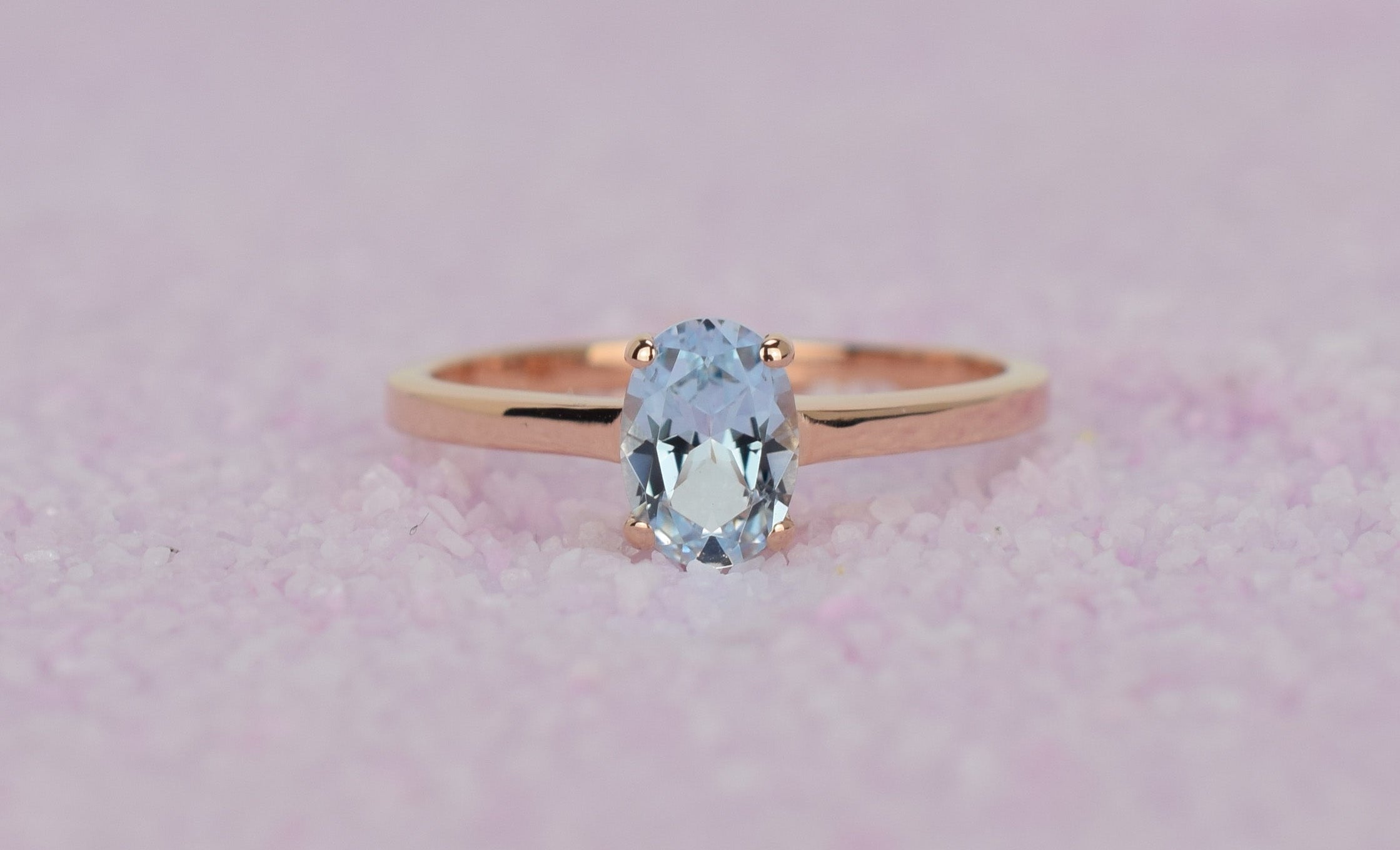 Natuurlijke topaas steen, 14 rose ring, gouden ring, swarovski ring, ovaalvormige ring, lichte topaas ring