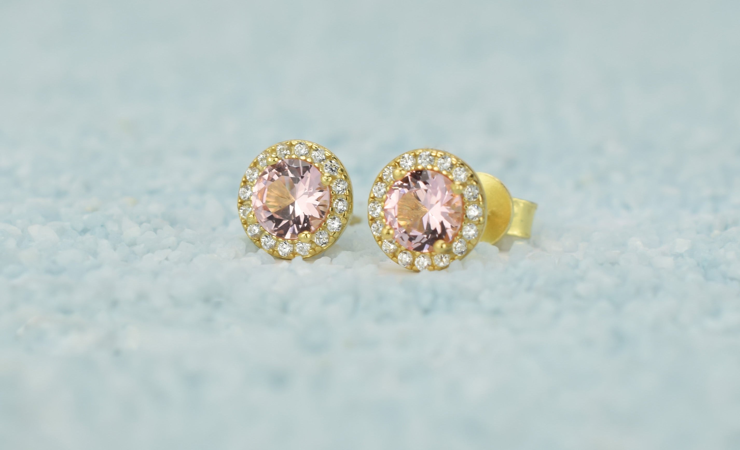 Morganiet stenen oorbellen, oorbellen morganite stenen, gouden morganiet oorbellen, roze oorbellen, natuurstenen oorbellen, ronde oorbellen, 18k oorbellen, morganiet roze oorbellen, roze gouden oorbellen, 18k rose gouden morganiet oorbellen, zilveren morganiet oorbellen, zilveren ronde oorbellen, zilveren 925 oorbellen natuurstenen, birthstone, geboorte stenen