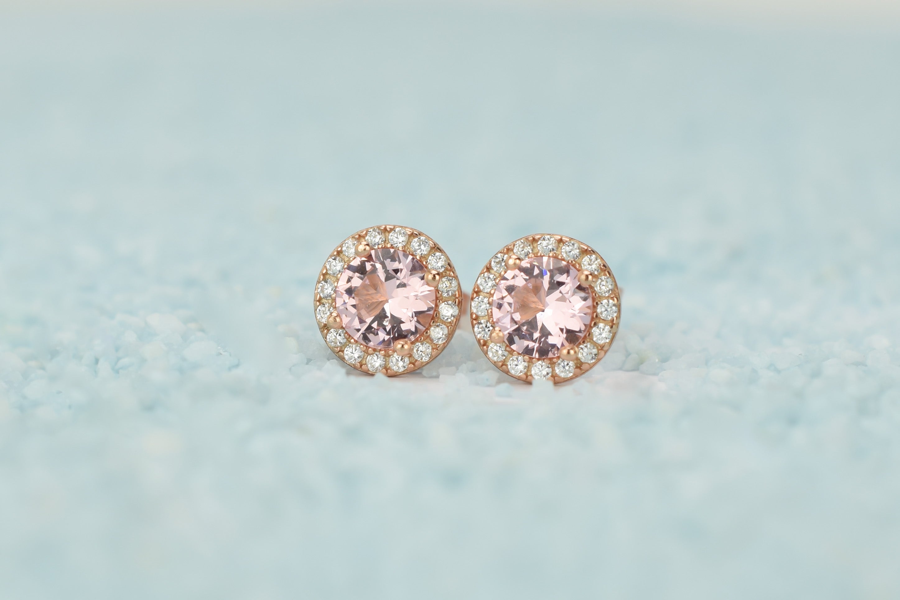 Morganiet stenen oorbellen, oorbellen morganite stenen, gouden morganiet oorbellen, roze oorbellen, natuurstenen oorbellen, ronde oorbellen, 18k oorbellen, morganiet roze oorbellen, roze gouden oorbellen, 18k rose gouden morganiet oorbellen, zilveren morganiet oorbellen, zilveren ronde oorbellen, zilveren 925 oorbellen natuurstenen, birthstone, geboorte stenen