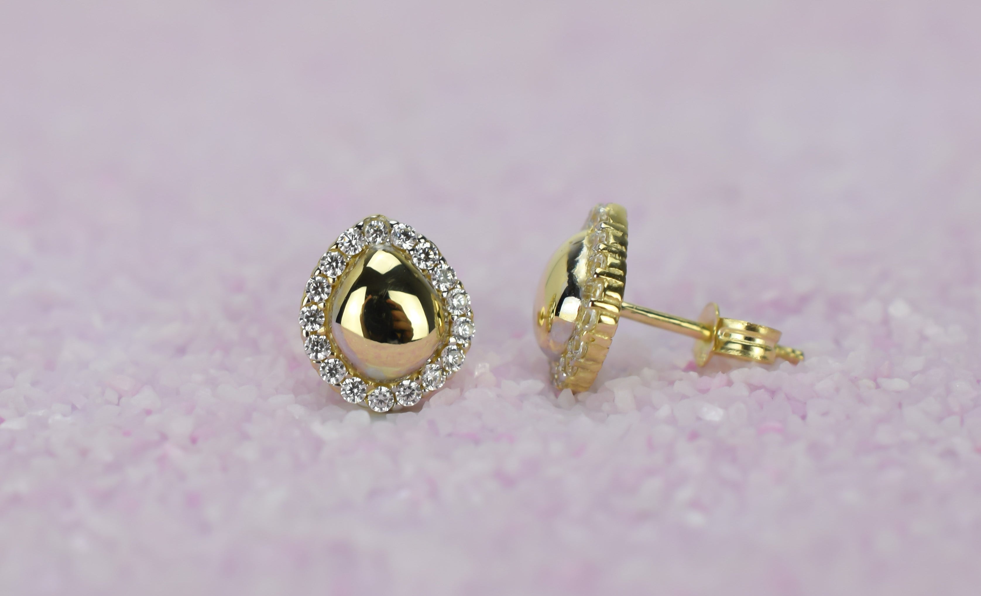 14k oorbellen peer oorbellen, gouden oorbellen, 14k druppel oorbellen, oorbellen met stenen, petite 14k oorbellen, oorbellen, kleine gouden oorbellen, klassieke oorbellen met stenen