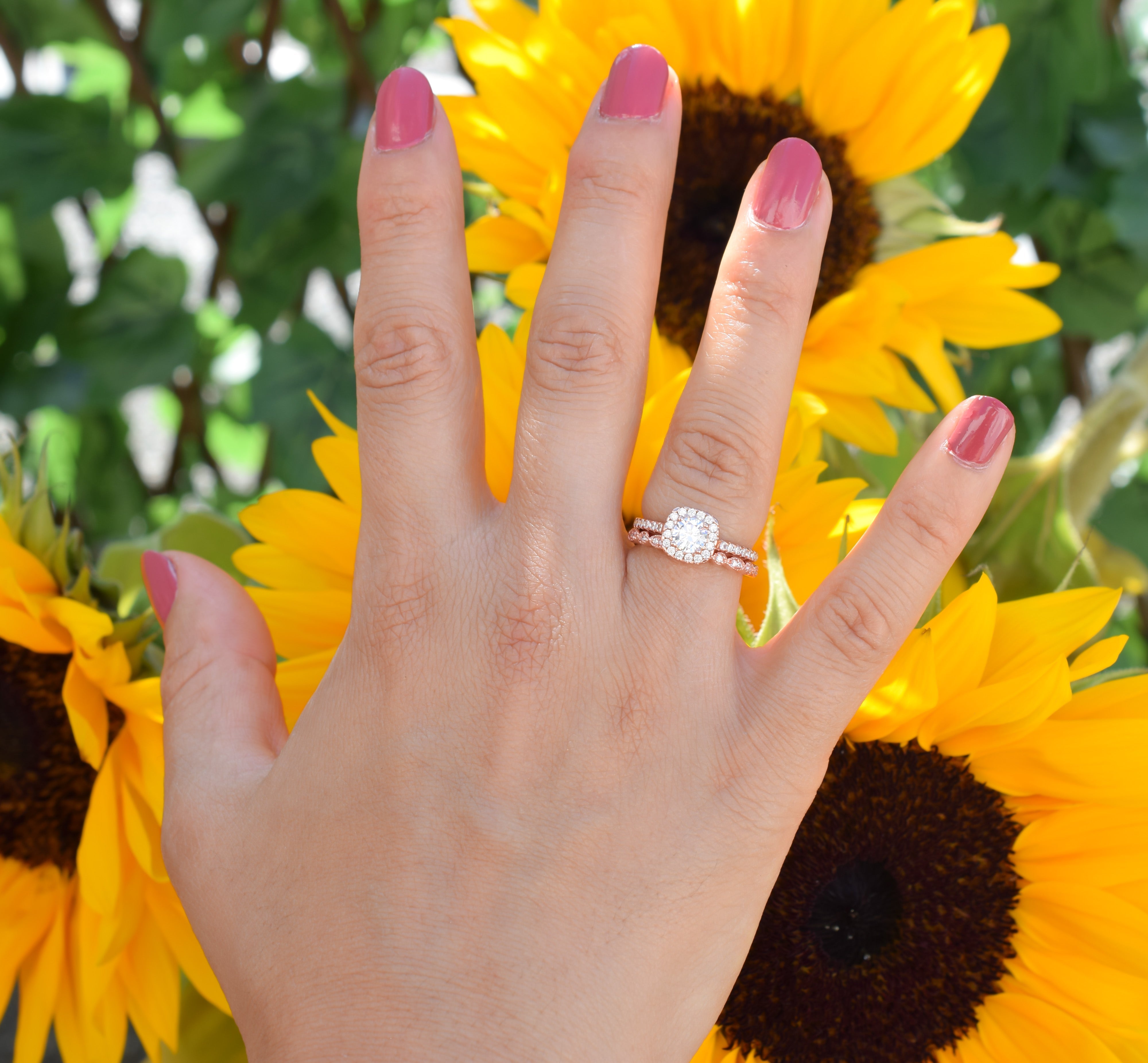 Ringset, Verlovingsring, trouwring, Halo ring, Zilveren ring, Gouden ringset, Solitaire ring, vriendschapsring, promise ring