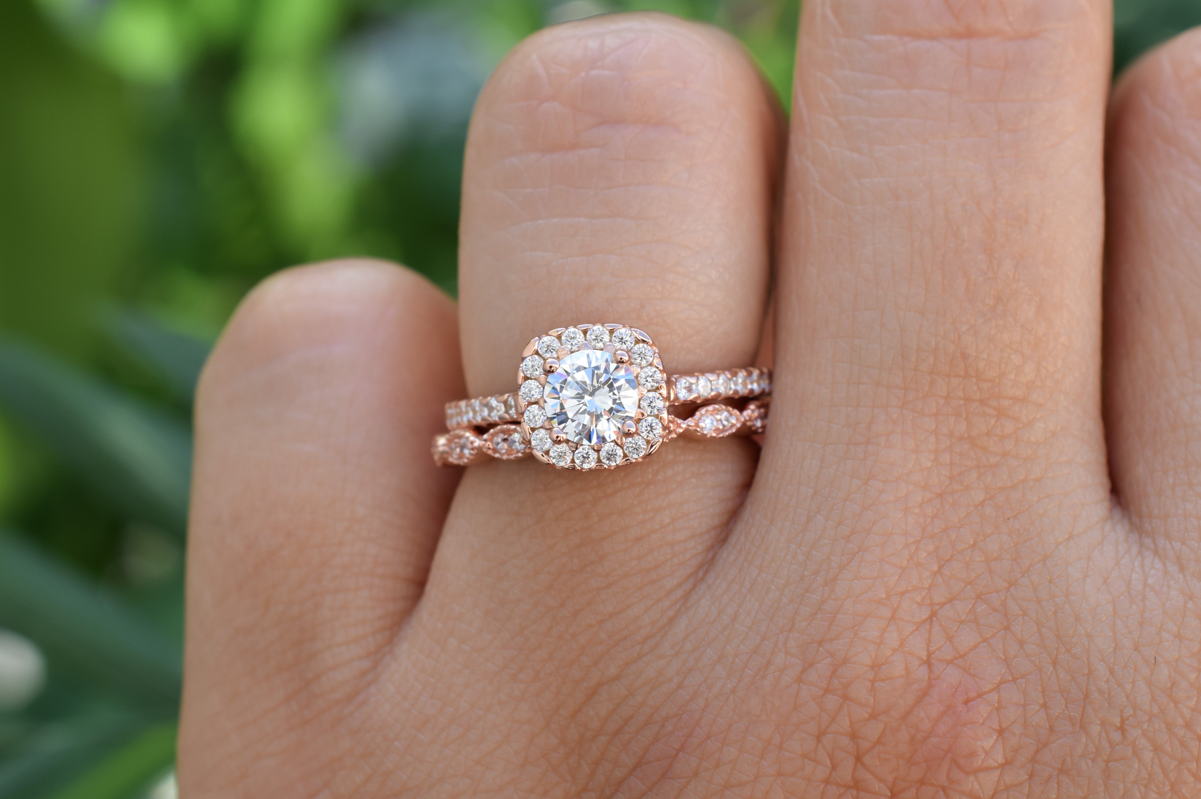 Ringset, Verlovingsring, trouwring, Halo ring, Zilveren ring, Gouden ringset, Solitaire ring, vriendschapsring, promise ring