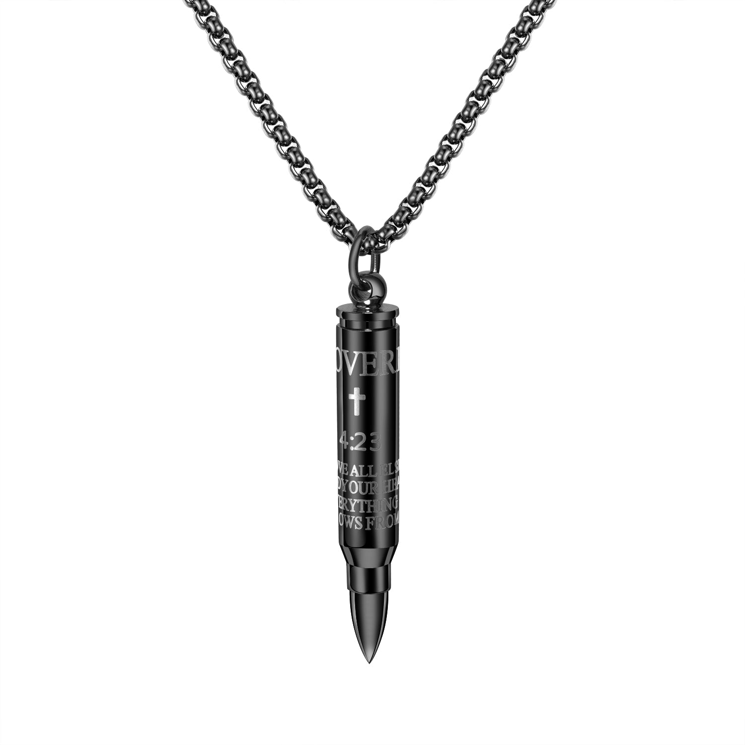 kogel ketting, mannen kogel ketting, zwartkleurige ketting mannen