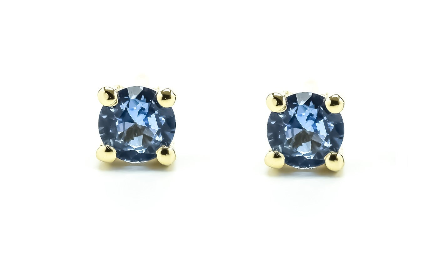 14k Gouden oorbellen, Blauwe oorknoppen Goud, kleine oorknoppen, Oorbellen, Blauwe steen oorbellen, 14k oorknoppen