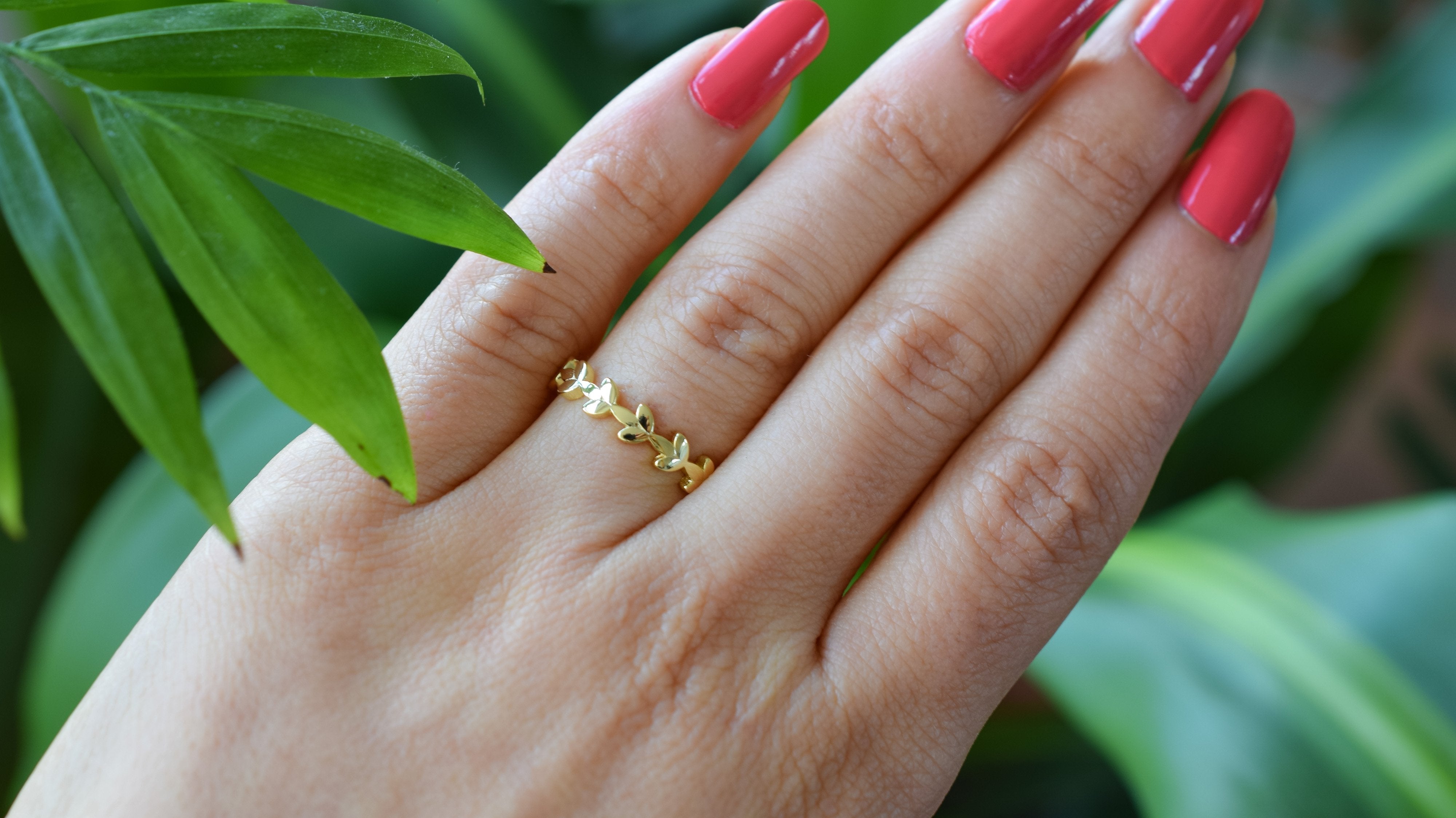 gouden leaf ring, blaadjes ring zilver, dames blaadjes ring rose goud, zilveren leaf ring voor dames, unieke ring voor dames, stapelring nature, nature ring, stapelring blaadjes