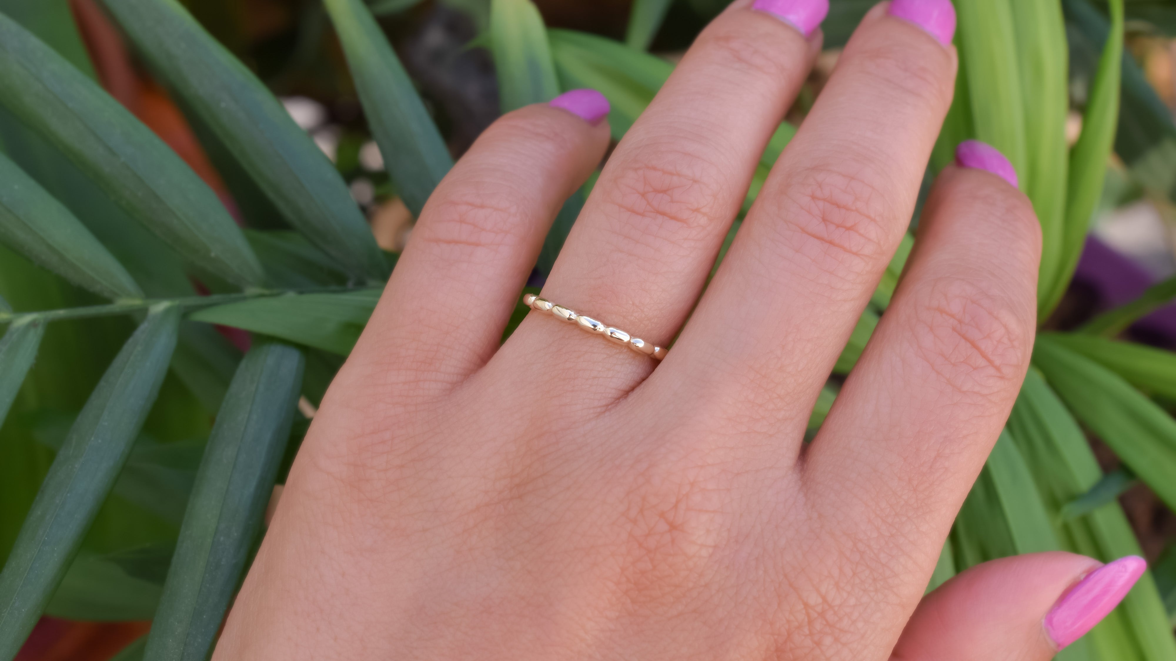 Balkjes ring, 14k gouden balkjes ring, rinbg 14k, aanschuifring, stapelring goud, unieke stapelring