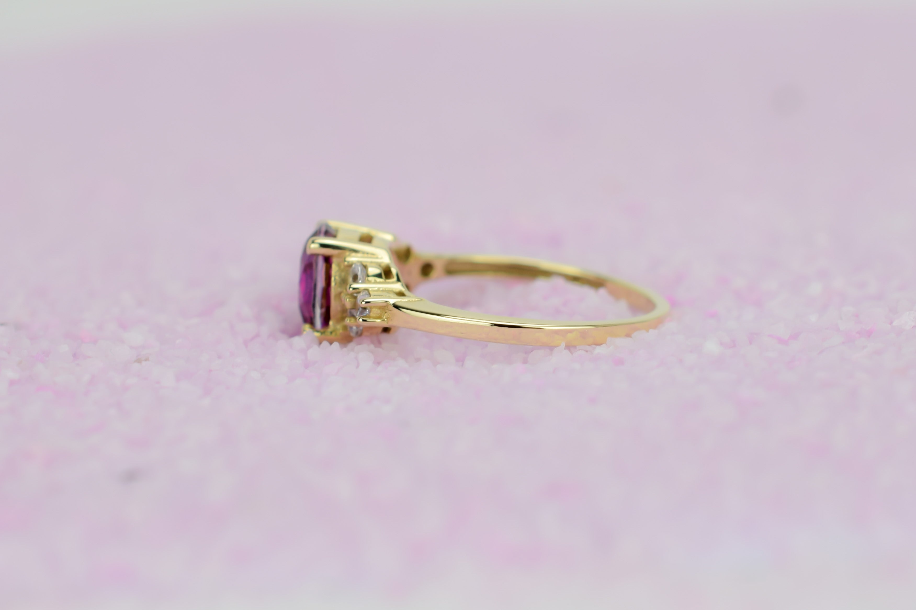 14k ring, swarovski ring goud, gouden swarovski steen ring, topaas ring, rode topaas ring, natuurlijke steen, topaas 18k ring, verlovingsring, vintage gouden ring, vintage 14k ring