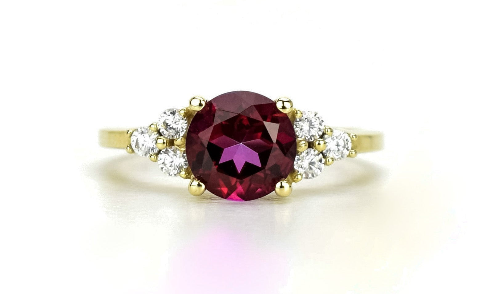 14k ring, swarovski ring goud, gouden swarovski steen ring, topaas ring, rode topaas ring, natuurlijke steen, topaas 18k ring, verlovingsring, vintage gouden ring, vintage 14k ring