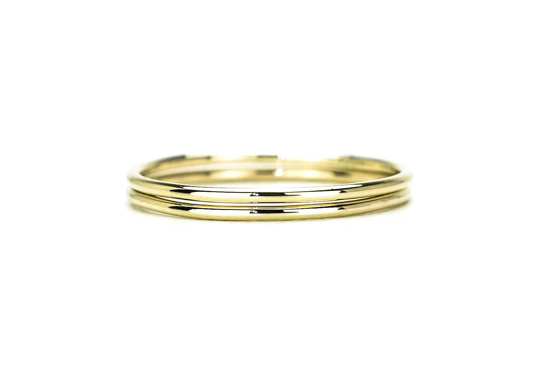 Aanschuifring goud, 14k aanschuif ring, 2 ringen goud, twee 14k ringset, ringset 14k, fijne ringset, ringen 14k, aanschuifringen, stapelringen 14k goud
