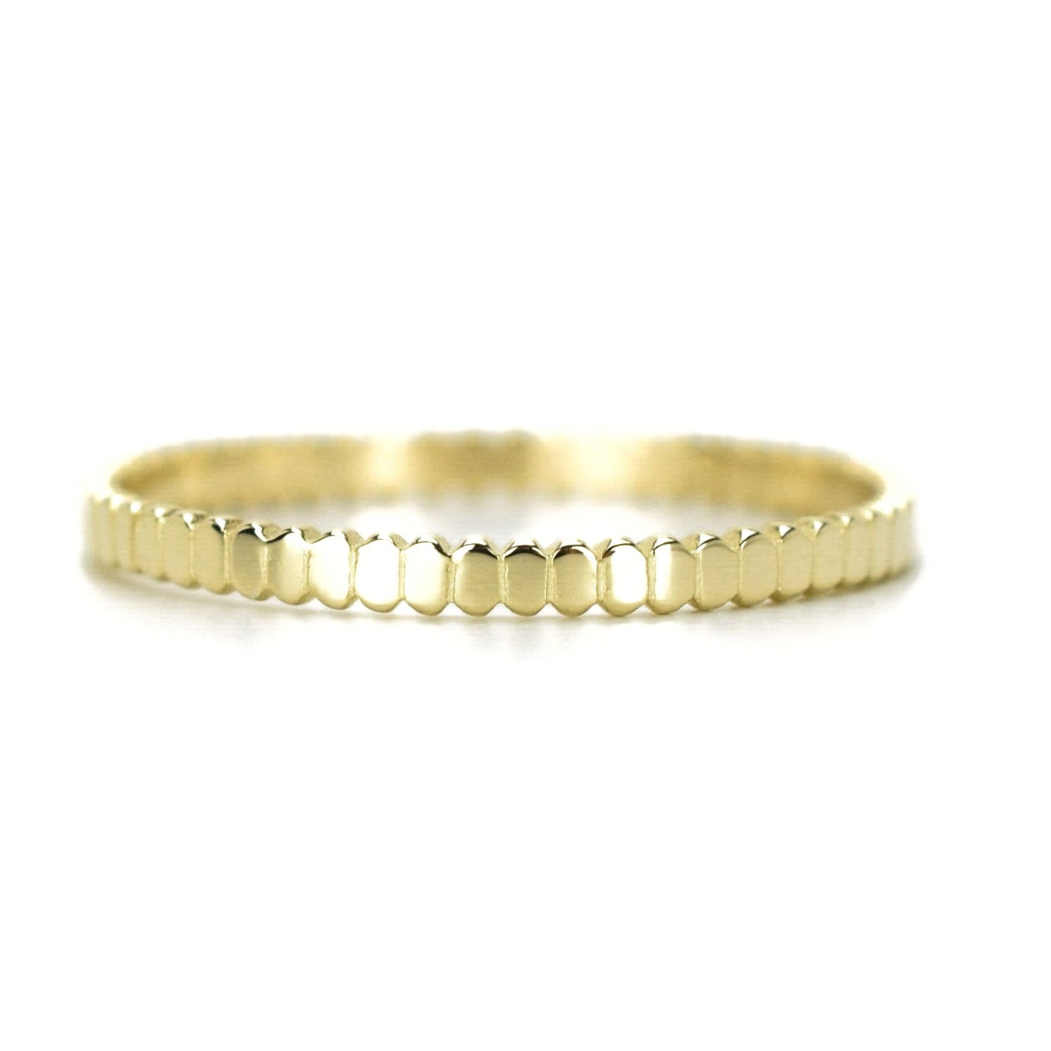 14 karaat streepjes ring, aanschuifring 14k, gouden ring, dames aanschuifring, streepjes ring 14 karaat, stapelring voor dames