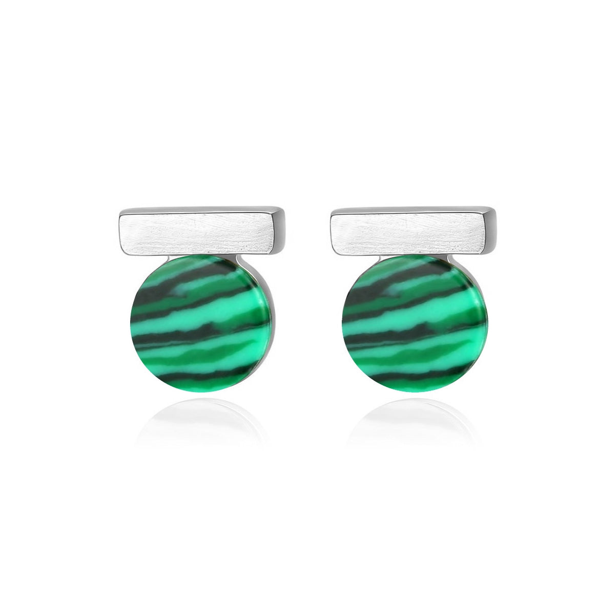 BelloBella Malachiet Oorknoppen