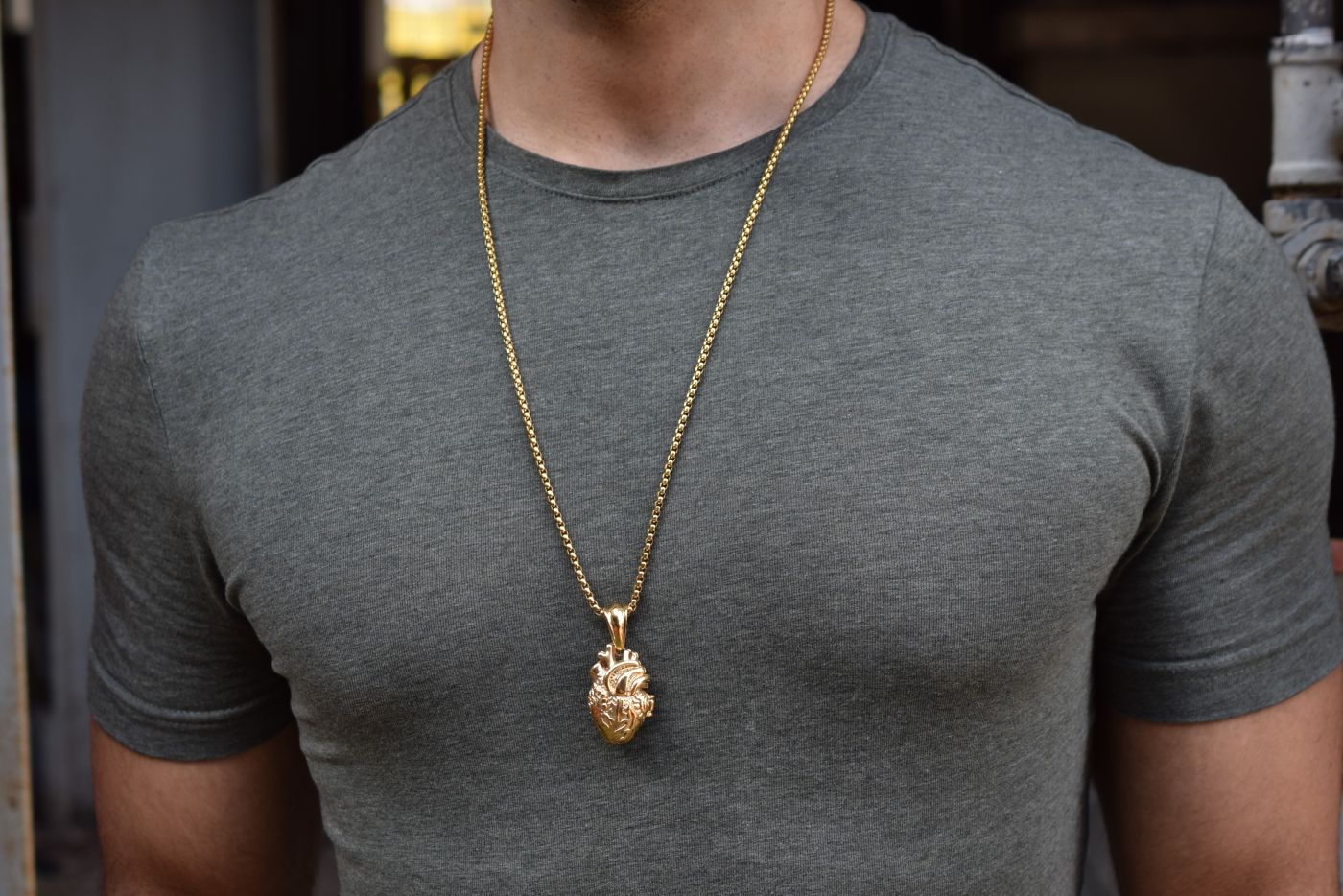 Medaillon hart ketting, ketting voo rmannen, zilveren ketting voor mannen, Medaillon hart voo rmannen, Medaillon ketting mannen, zwarte ketting voor mannen