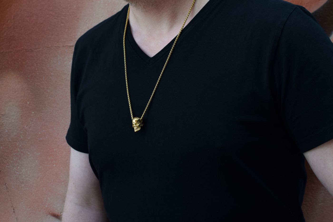 Doodskop ketting zilverkleurig, mannen doodskop ketting, mannen ketting, zwarte doodskop ketting, gouden mannen ketting, doodskop, doodskop ketting