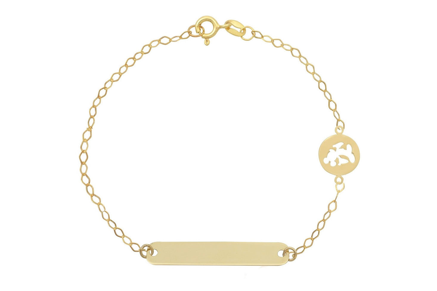 gouden naamplaatje baby armband, 14k micky mouse armband, micky mouse gouden armband, 14 karaat gouden graveerplaatje armband, kinder gouden armbanden, baby micky mouse armband