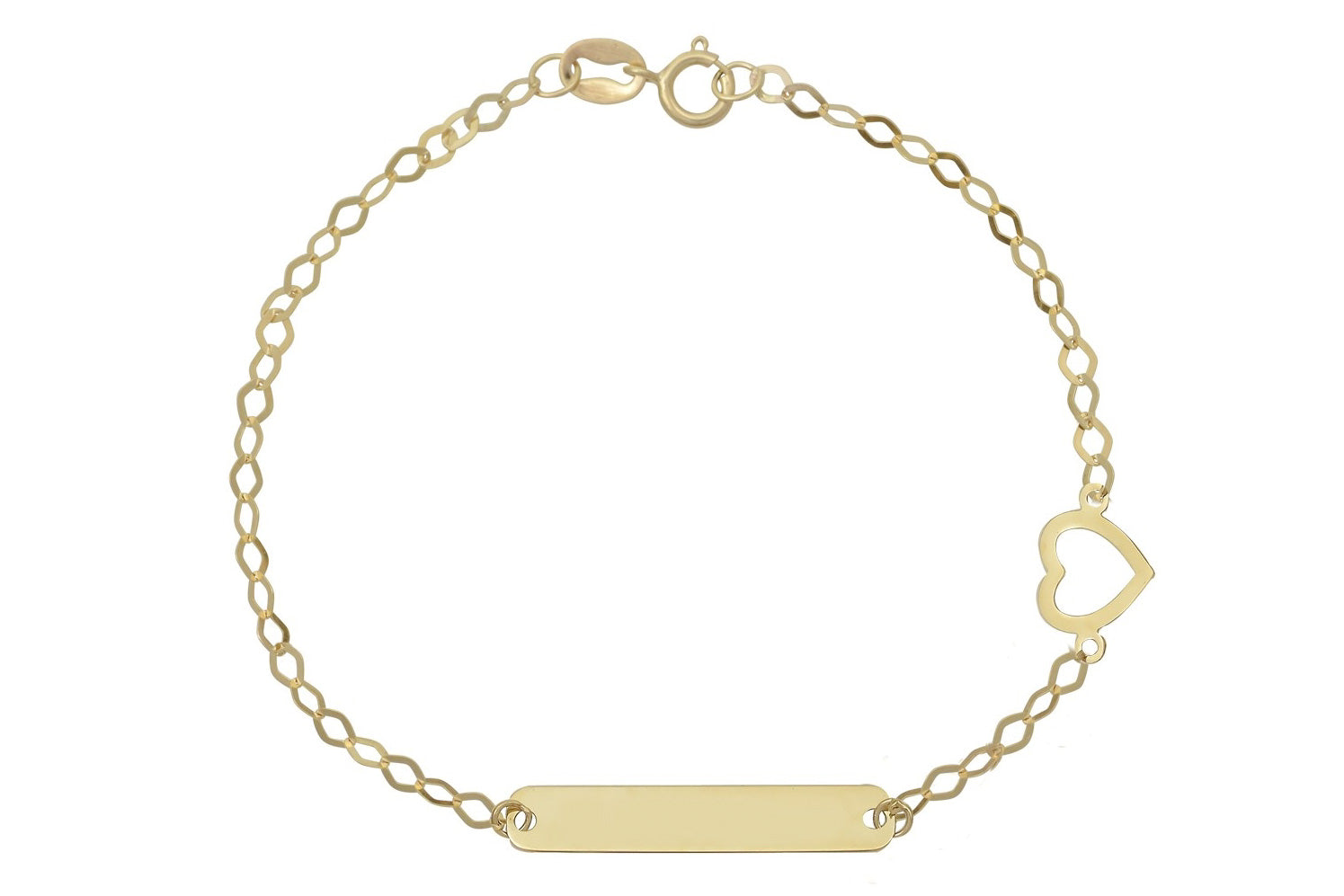 Graveerarmband kinderen, kinder armband goud, 14k gouden armband baby, armband hartje goud, schakelarmband voor kinderen, kinder armbanden met naamplaatje, kinder moeder armband, kinder sieraden, gouden kinder armbanden 14k