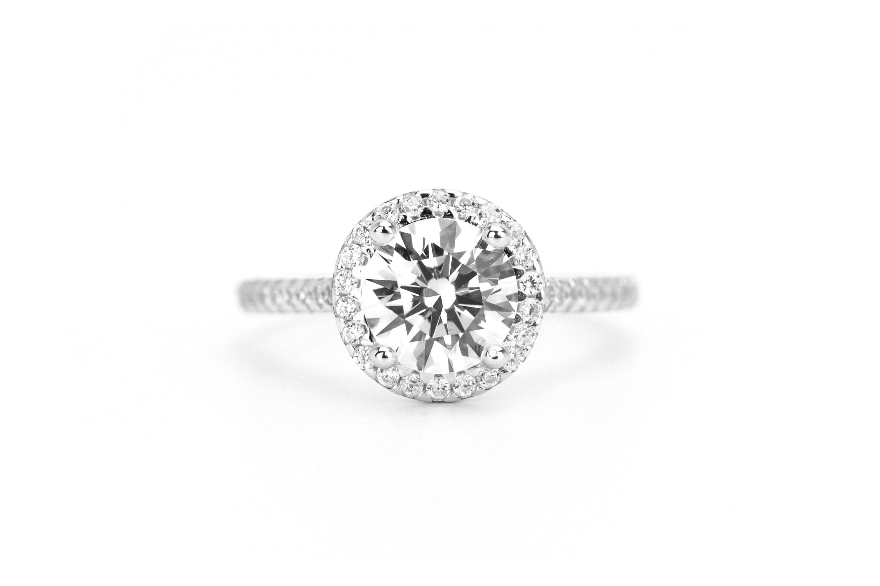 Ronde steen ring, ring met stenen, gouden ronde ring, verlovingsring, verlovingsring met ronde steen, zilveren ronde ring, dames ring met steen