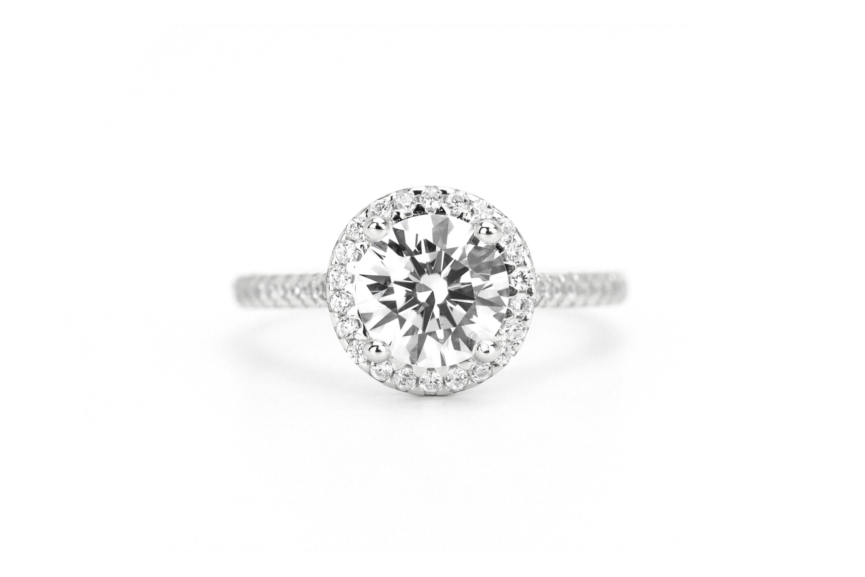 Ronde steen ring, ring met stenen, gouden ronde ring, verlovingsring, verlovingsring met ronde steen, zilveren ronde ring, dames ring met steen