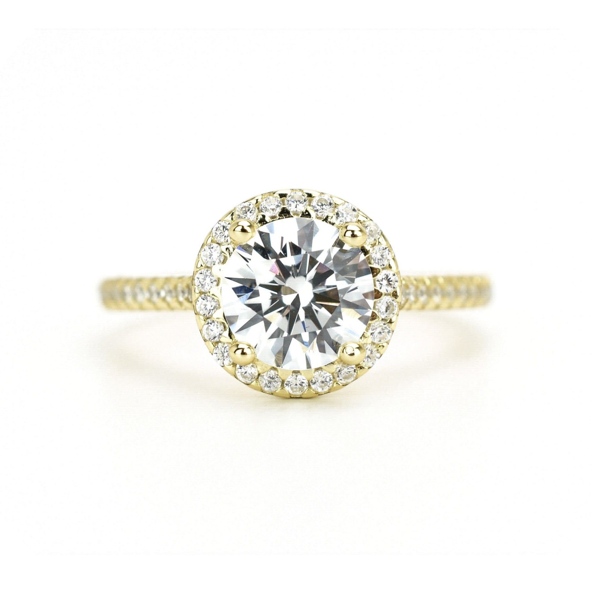 Ronde steen ring, ring met stenen, gouden ronde ring, verlovingsring, verlovingsring met ronde steen, zilveren ronde ring, dames ring met steen