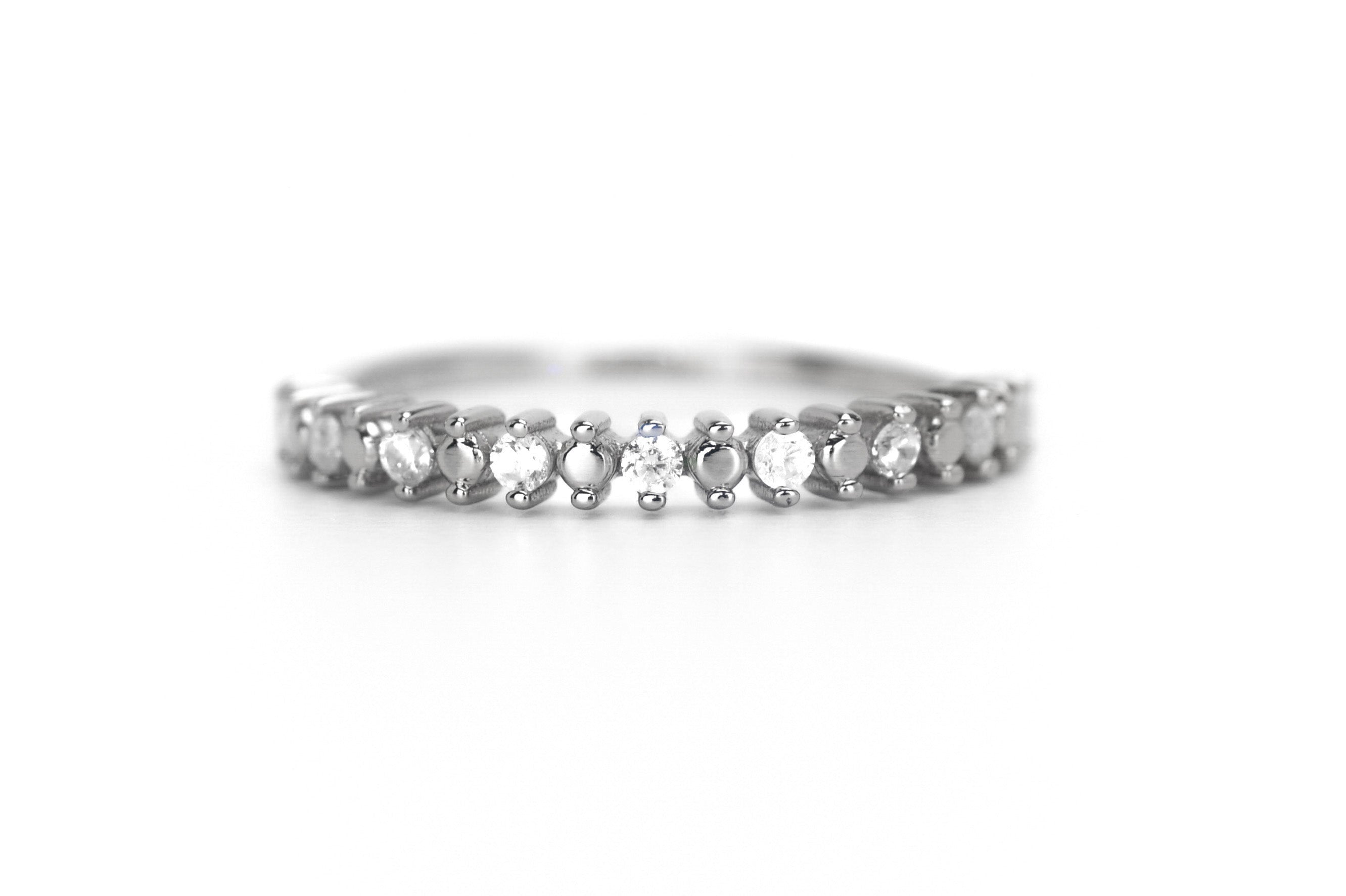 gouden ringband, rose ring met stenen, zilveren ring, ring met stenen, zilveren ring met stenen, stapelring zilver