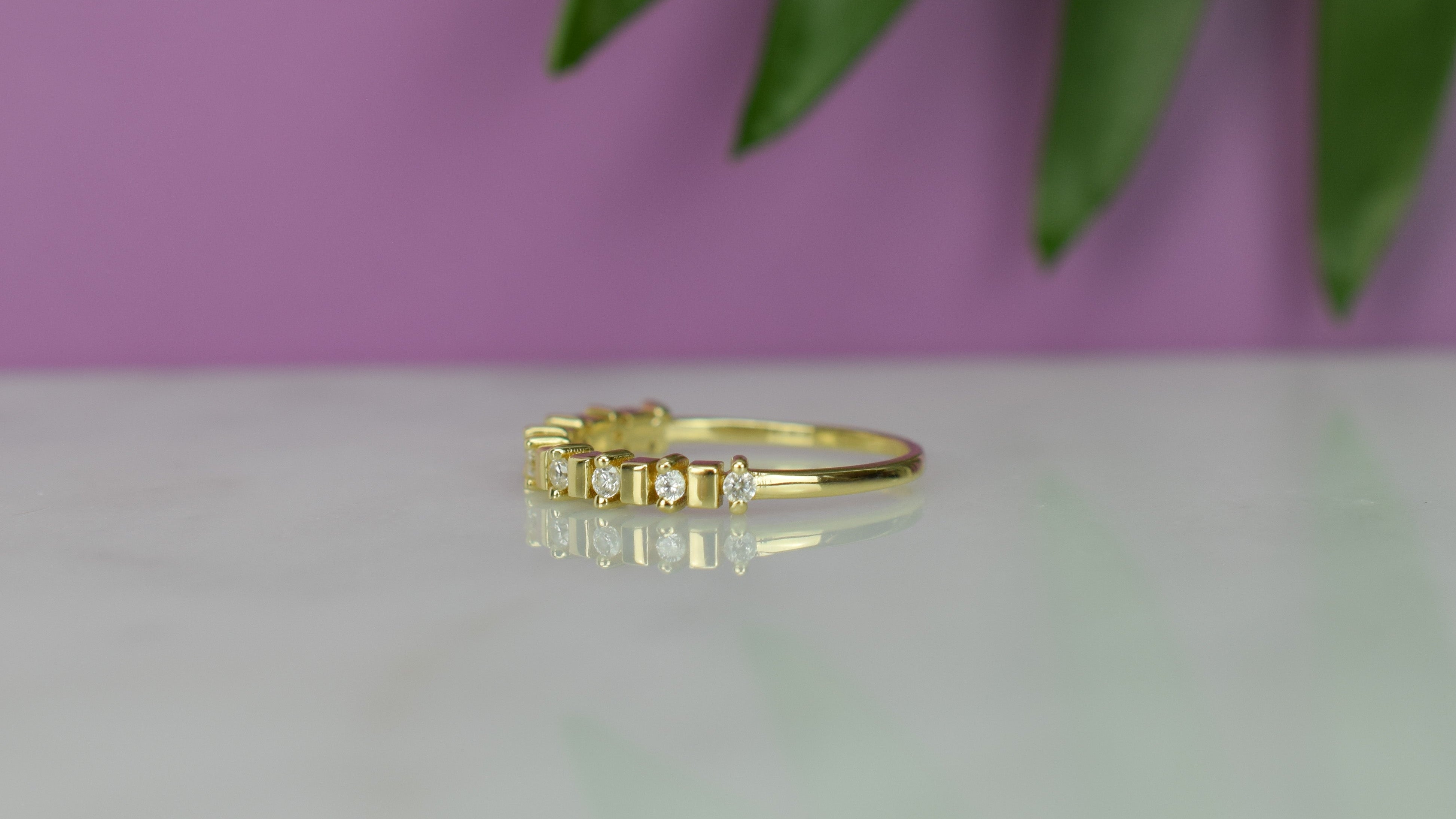 unieke gouden ring, stapel ring rose goud, stapel ring zilver, zilverem dames ring met stenen, subtiele ring voor dames, dames balkjes ring, ring met stenen goud, verlovingsring