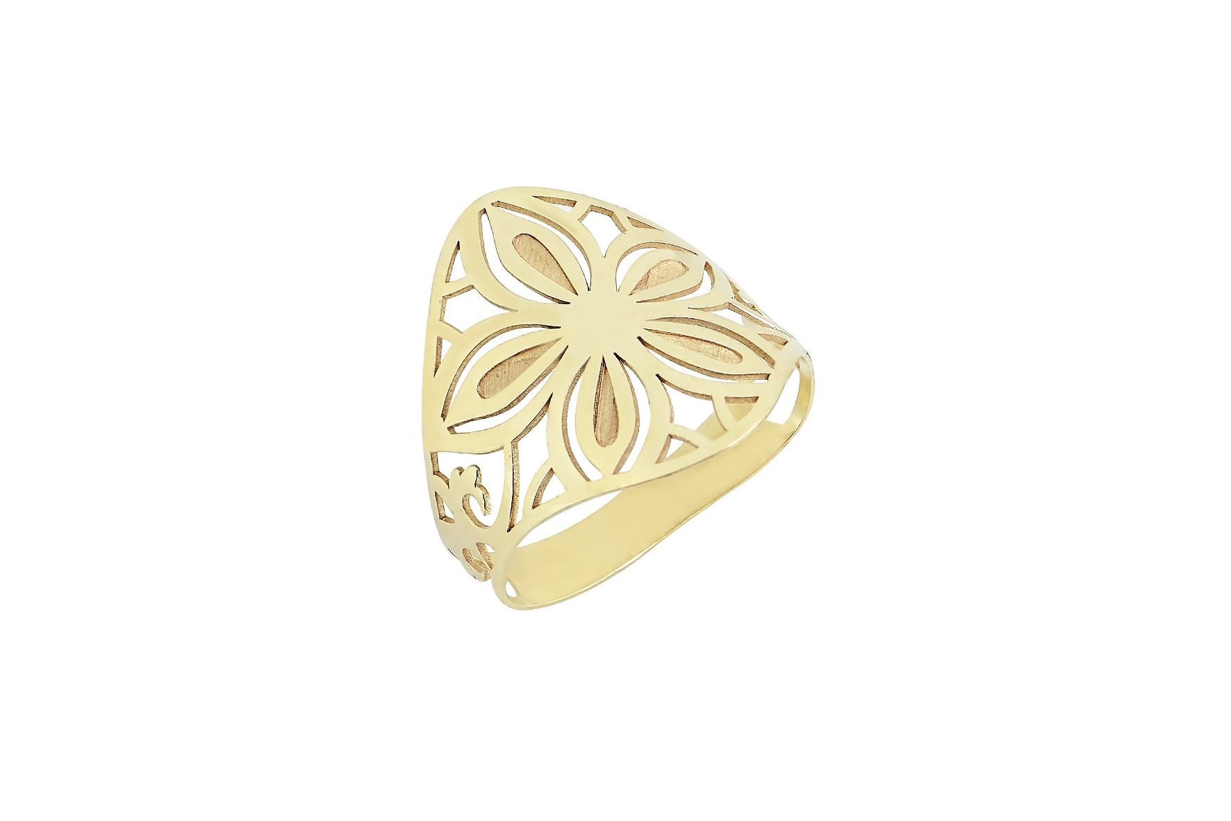 14k bloem Zegelring, Brede gouden ring, 14k Ring, Vrouwen Ring, Duim Ring, Statement Ring, Sieraden, Graveer Ring, Blaadjes Ring, Roos Ring