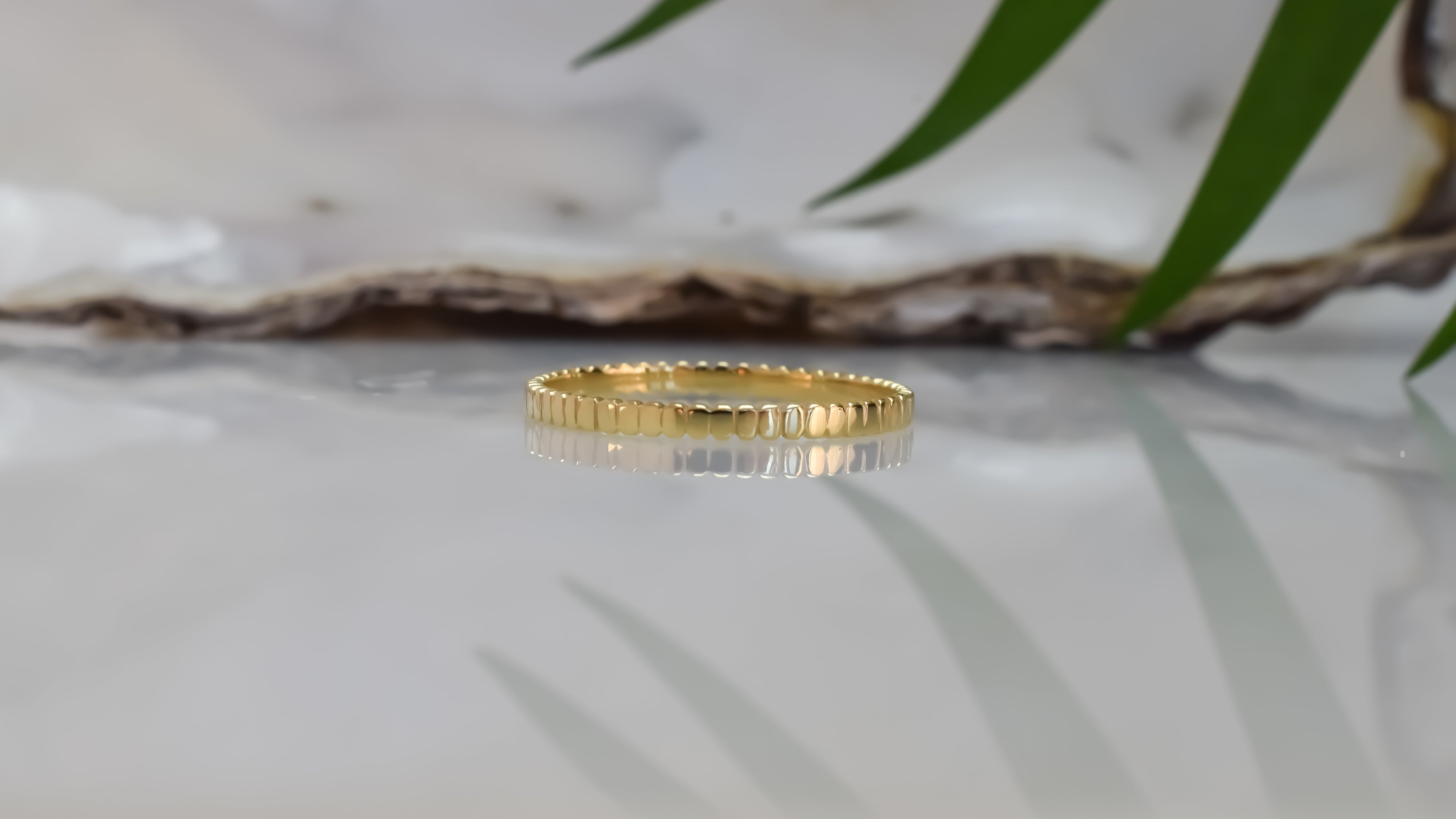 14 karaat streepjes ring, aanschuifring 14k, gouden ring, dames aanschuifring, streepjes ring 14 karaat, stapelring voor dames