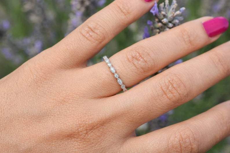 Gouden aanschuifring, 18k gouden ring, vintage ring, stapelring klassiek, klassieke ringband, mix&match ring