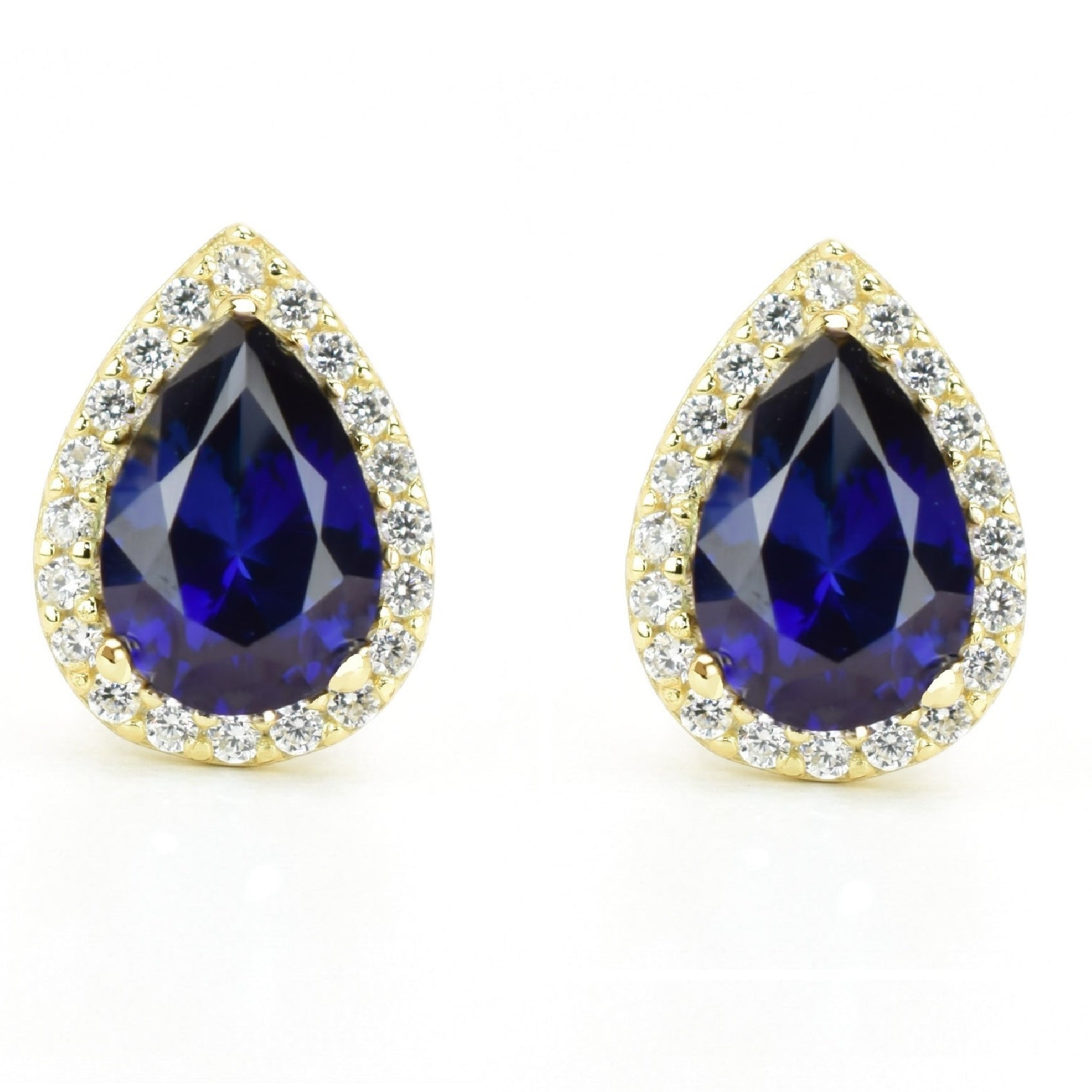 VerOna Saffier Druppel Oorknoppen