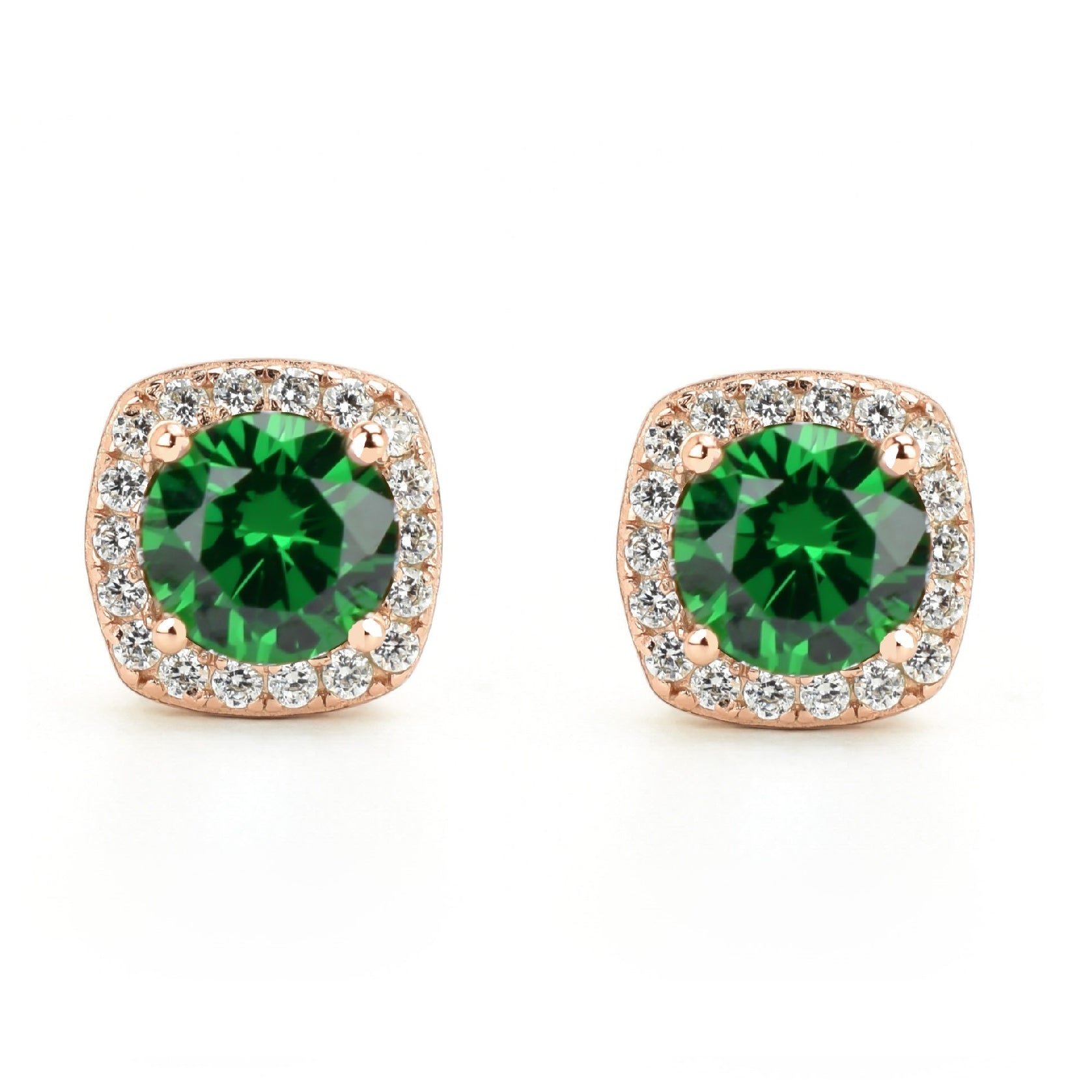 VerOna Smaragd Square Oorknoppen