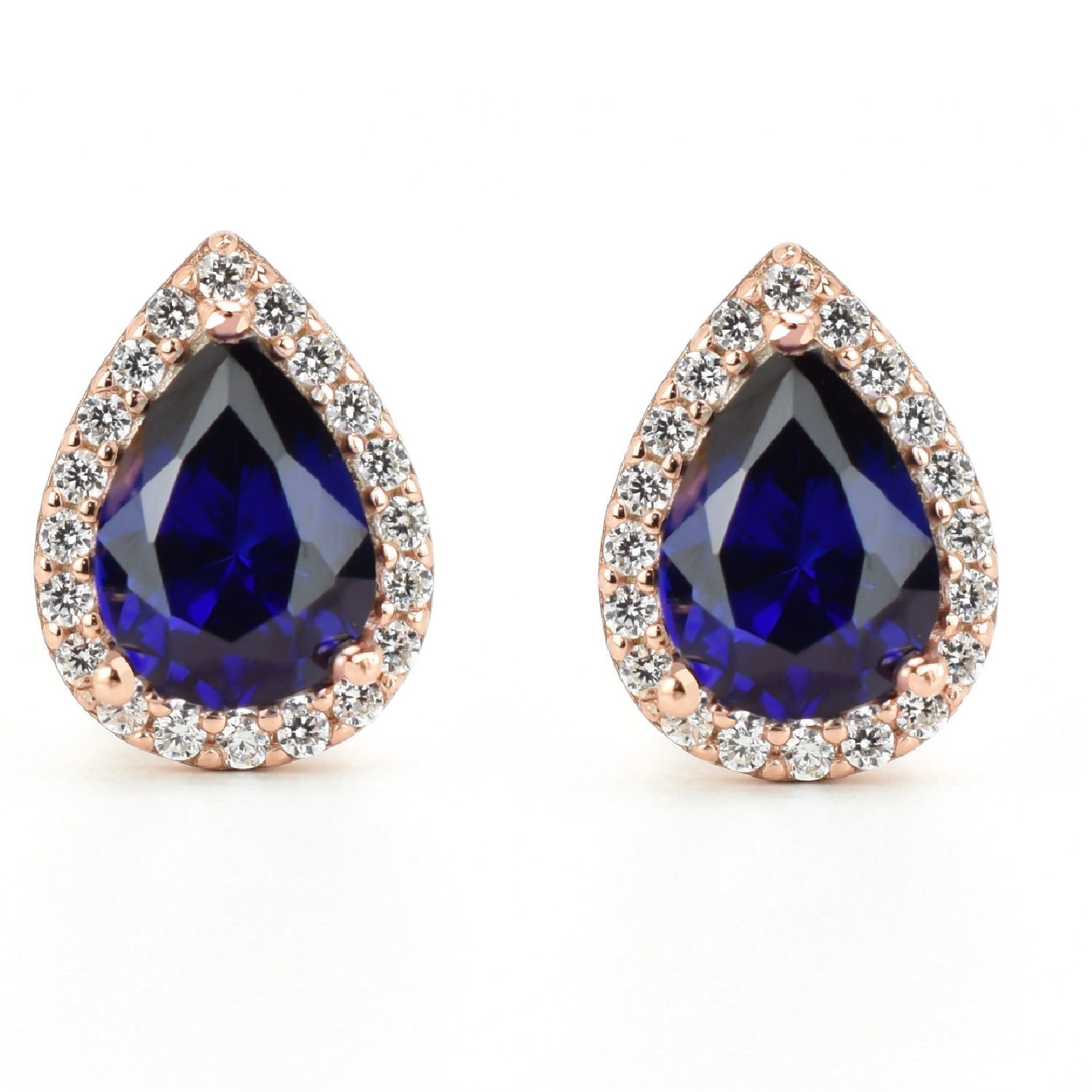 VerOna Saffier Druppel Oorknoppen