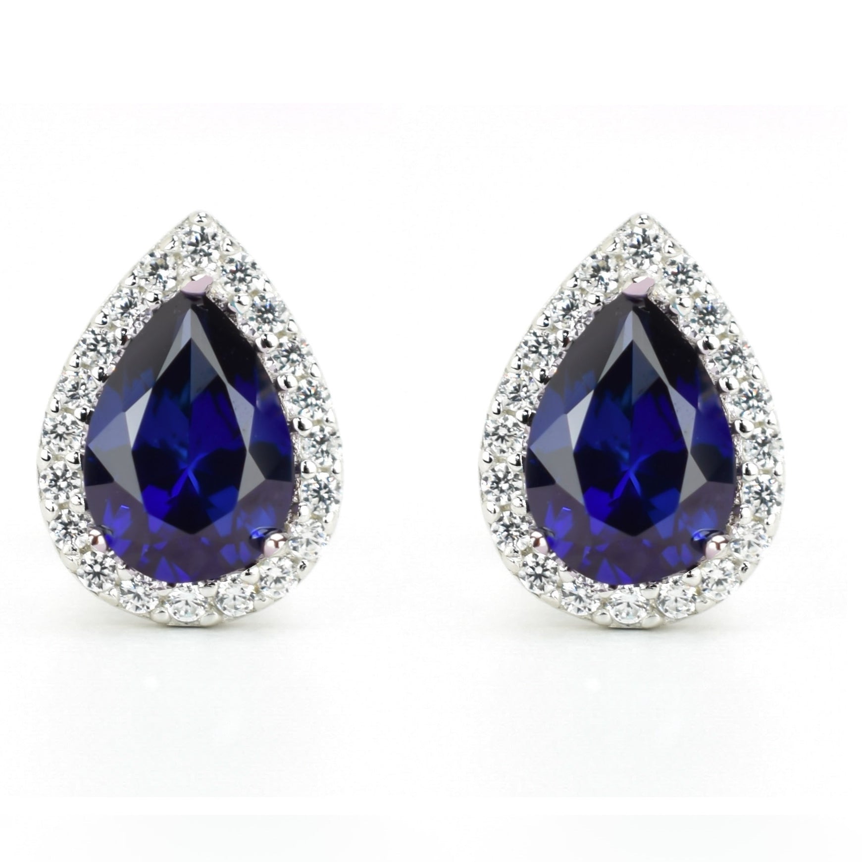 VerOna Saffier Druppel Oorknoppen