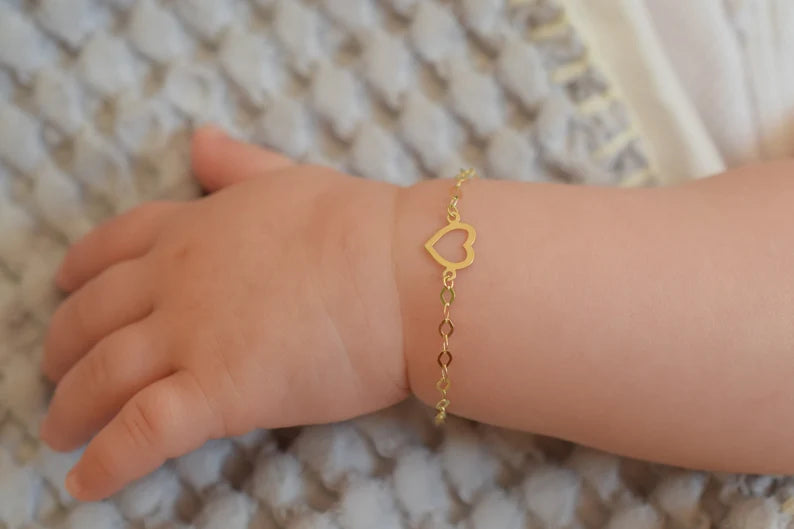 Schitterende Herinneringen: 14 Karaats Baby Armbandjes met Gravure