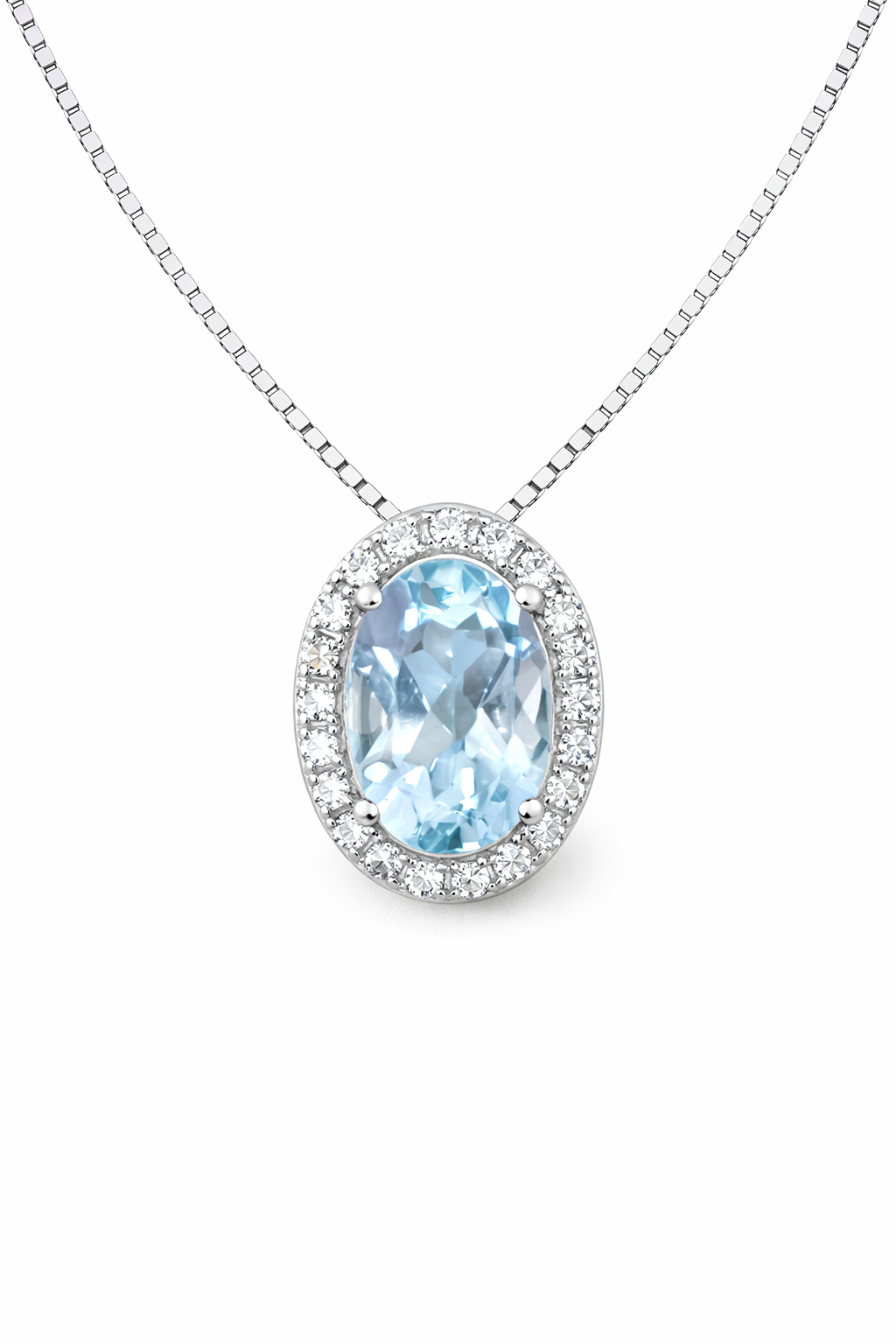 VerOna Topaas Ovaal Ketting