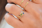 smaragd ring goud, 14k goud ring smaragd, groene ring goud