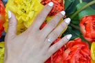 blauwe topaas ring, topaas ring, 14k topaas ring, 14 ring, Swarovski ring, swarovski topaas ring goud, 14k ring birthstone ring, geboortesteen ring, blauwe ring goud, verlovingsring goud, 14k trouw ring