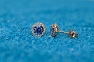Tanaziet oorbellen, blauwe tanaziet oorknoppen, gouden tanaziet oorknoppen, oorbellen birthstone, geboortestenen oorbellen, blauwe oorbellen, blauwe oorbellen tanaziet, paarse oorbellen, violette oorbellen, roze gouden oorbellen blauw, zilveren birthstone sieraden