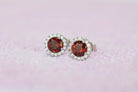 Granaat oorbellen, Granaat geboorte stenen, Granaat zilveren oorbellen, birthstone oorbellen, geboortesteen oorbellen, januari stenen, zilveren geboorte stenen, geboorte stenen sieraden, birthstone stenen