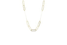 schakelketting goud, ketting 14k, 9 schakelketting goud, gouden ketting met schakels, paperclip ketting