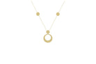 Ketting goud, ketting 14k, ketting met hanger, Gouden ketting met rondje