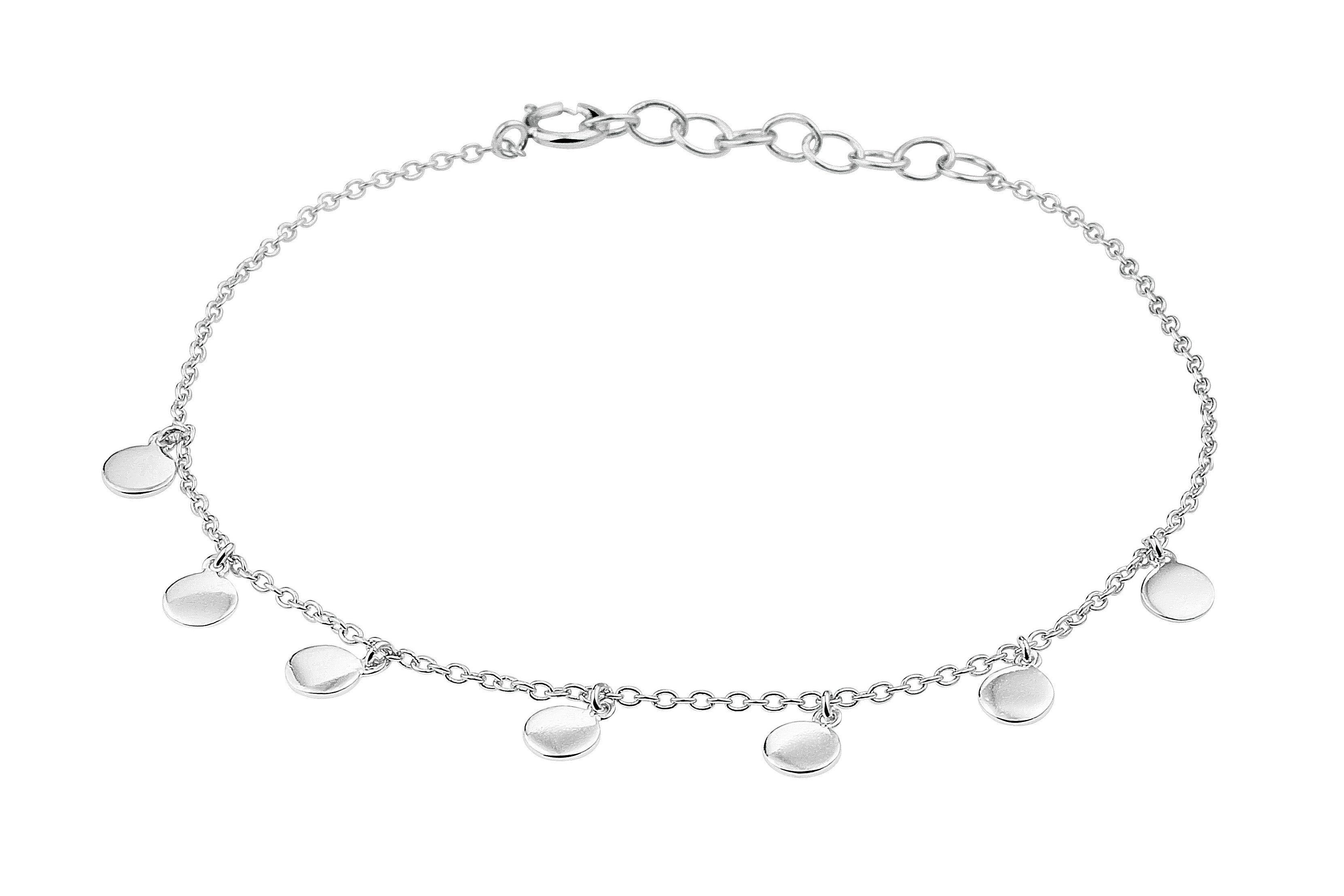munten enkelbandje zilver, zilveren enkelbandje met ronde hangers, zilveren hippe enkelband, zomerse sieraden, zilveren enkelband met munten hangers, enkel sieraad voor dames