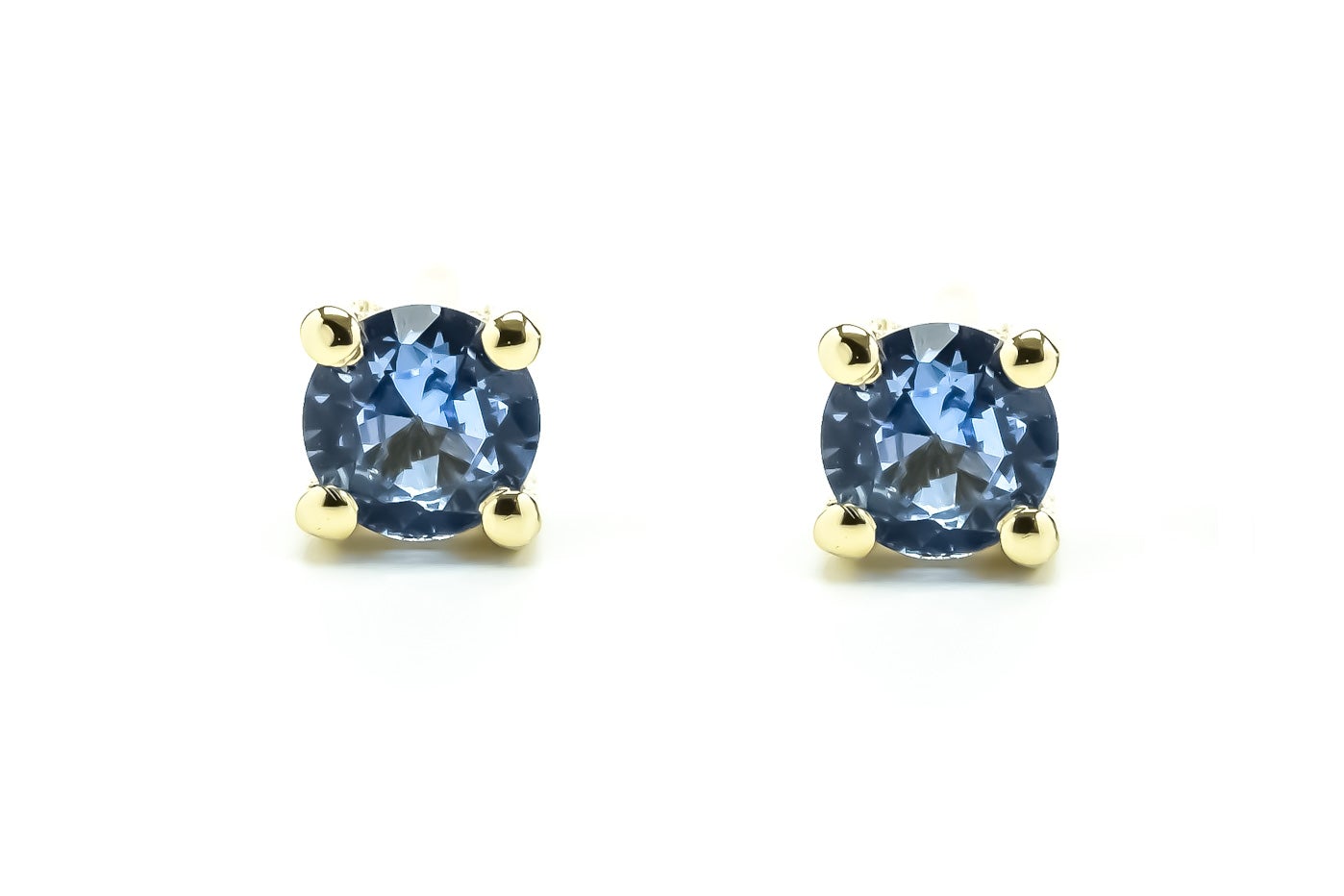 14k Gouden oorbellen, Blauwe oorknoppen Goud, kleine oorknoppen, Oorbellen, Blauwe steen oorbellen, 14k oorknoppen