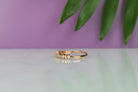 unieke gouden ring, stapel ring rose goud, stapel ring zilver, zilverem dames ring met stenen, subtiele ring voor dames, dames balkjes ring, ring met stenen goud, verlovingsring