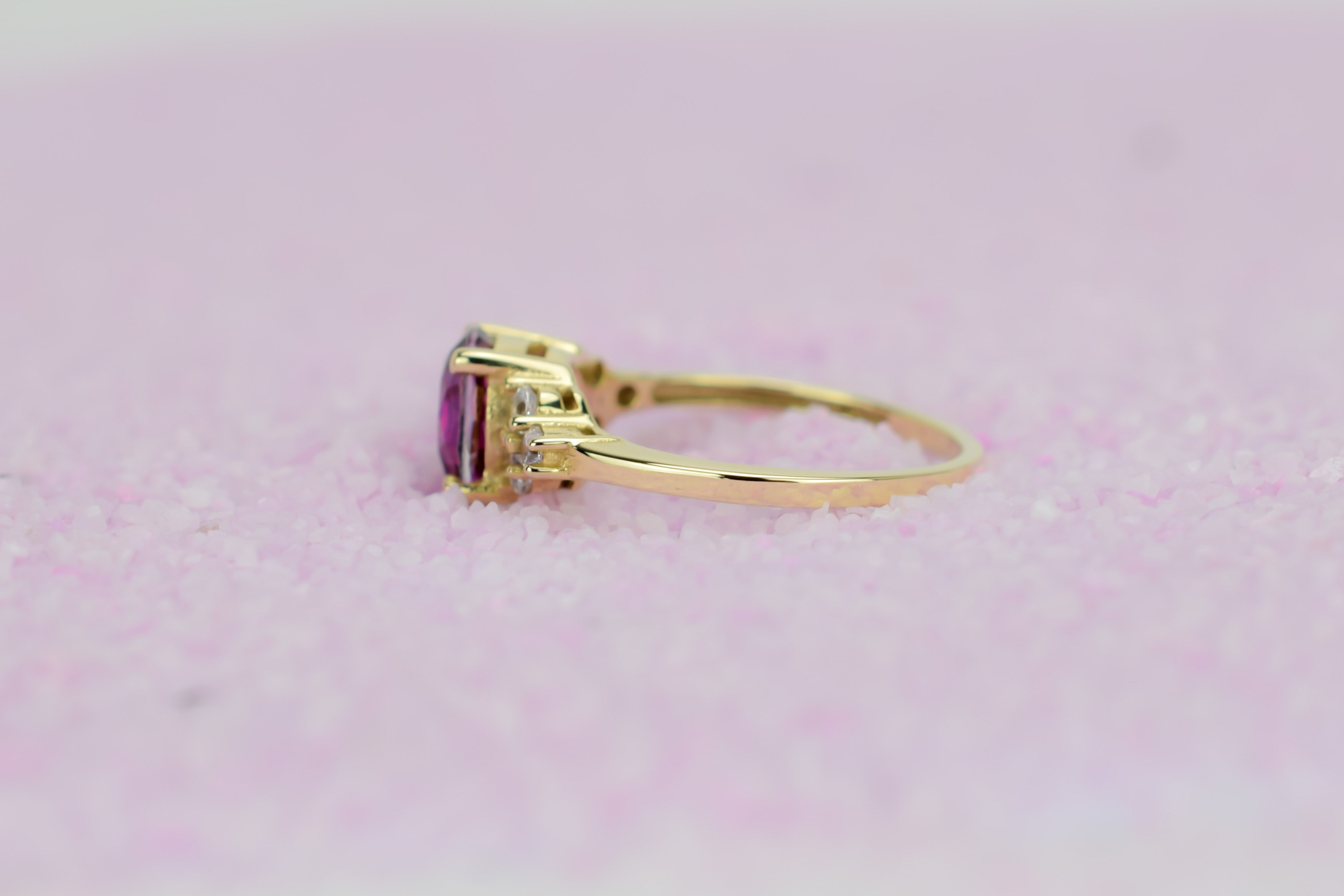 14k ring, swarovski ring goud, gouden swarovski steen ring, topaas ring, rode topaas ring, natuurlijke steen, topaas 18k ring, verlovingsring, vintage gouden ring, vintage 14k ring